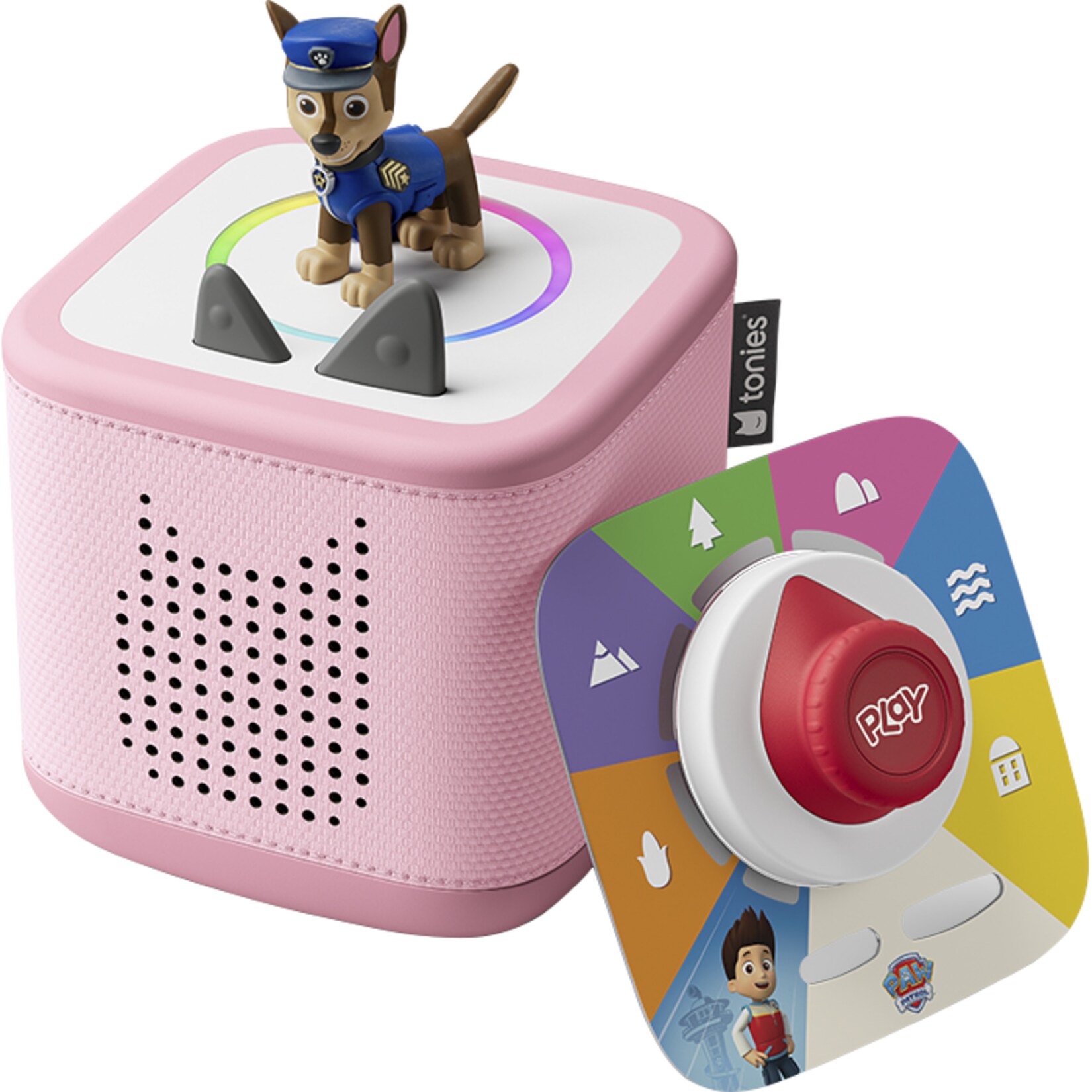 Tonies Lautsprecher Toniebox 2 Rosa Play Set Paw Patrol Chase | 04251192172181