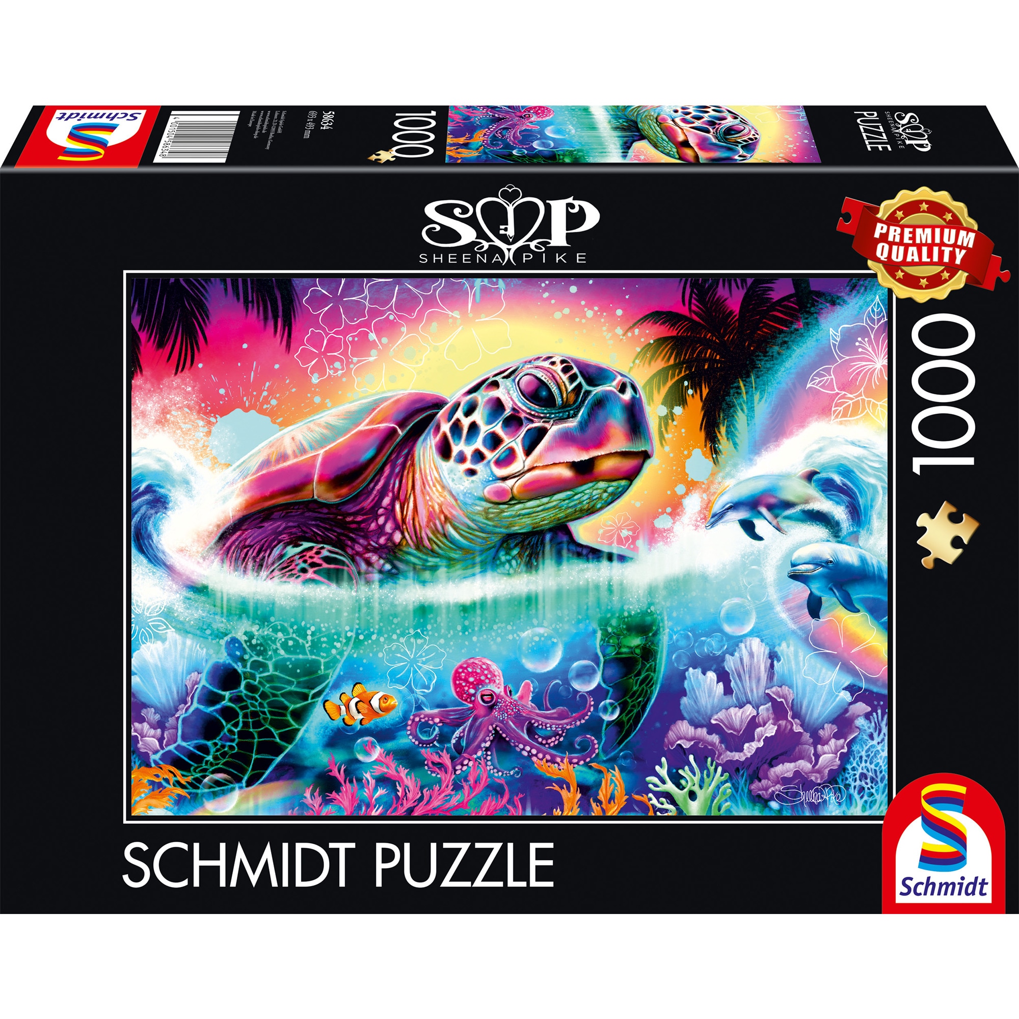 Schmidt Spiele Puzzle Sheena Pike: Neon-Schildkr&ouml;te - Bild 1
