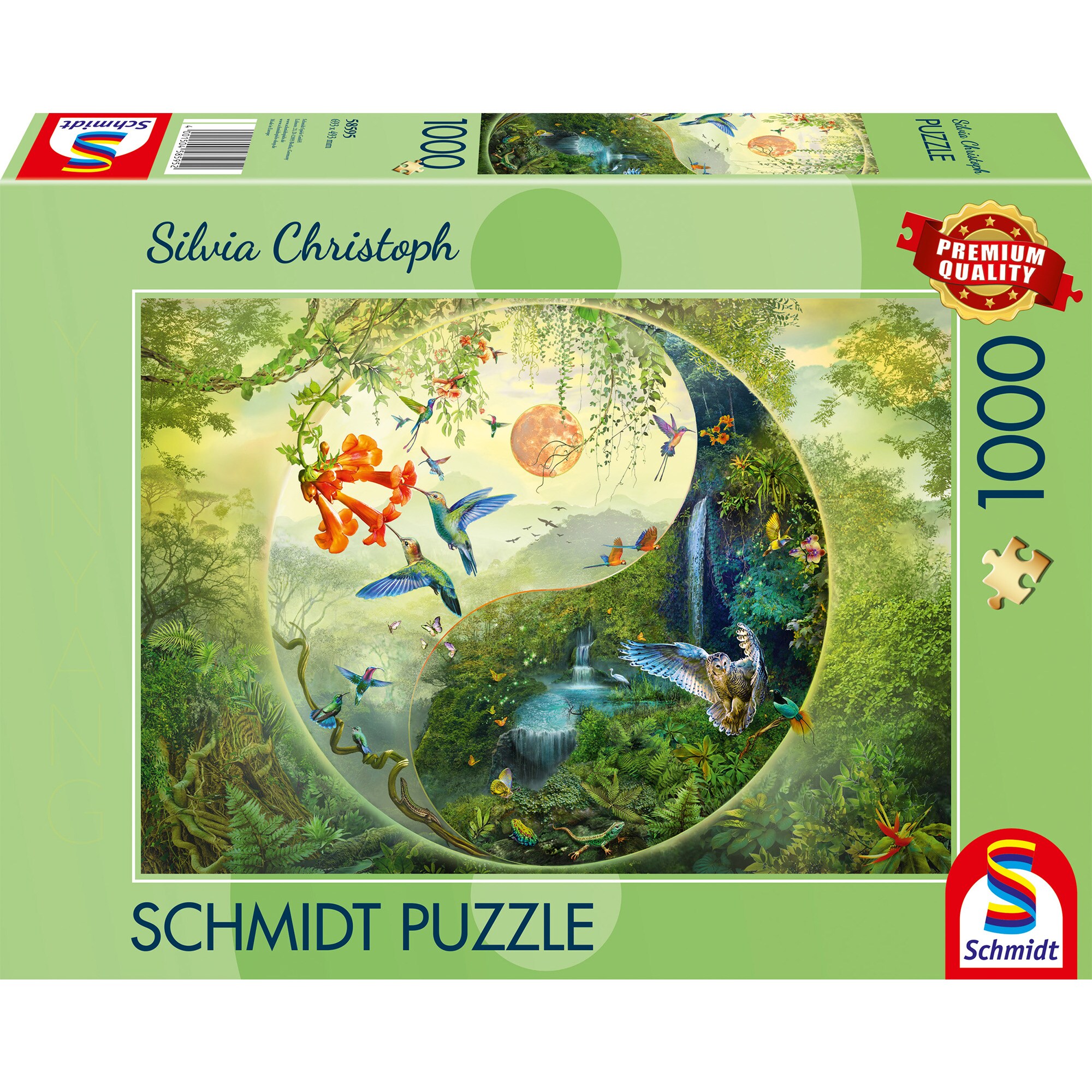 Schmidt Spiele Puzzle Silvia Christoph: Yin & Yang Im Wald der Kolibris - Bild 1