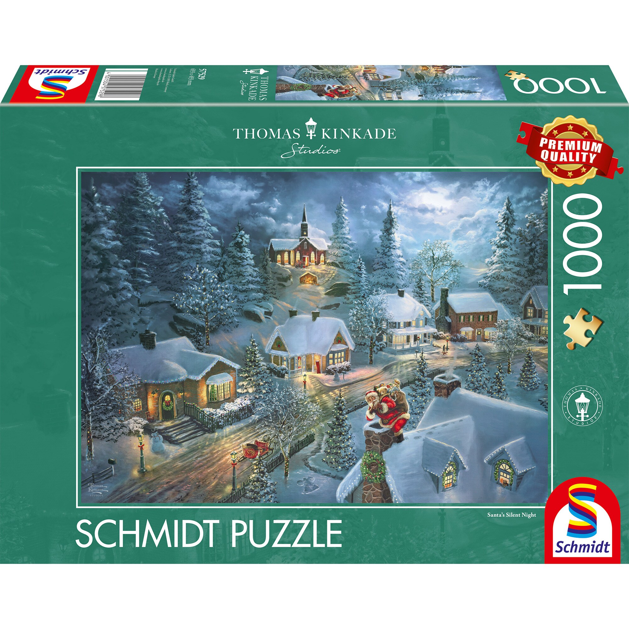 Schmidt Spiele Puzzle Thomas Kinkade Studios: Santa's Silent Night - Bild 1