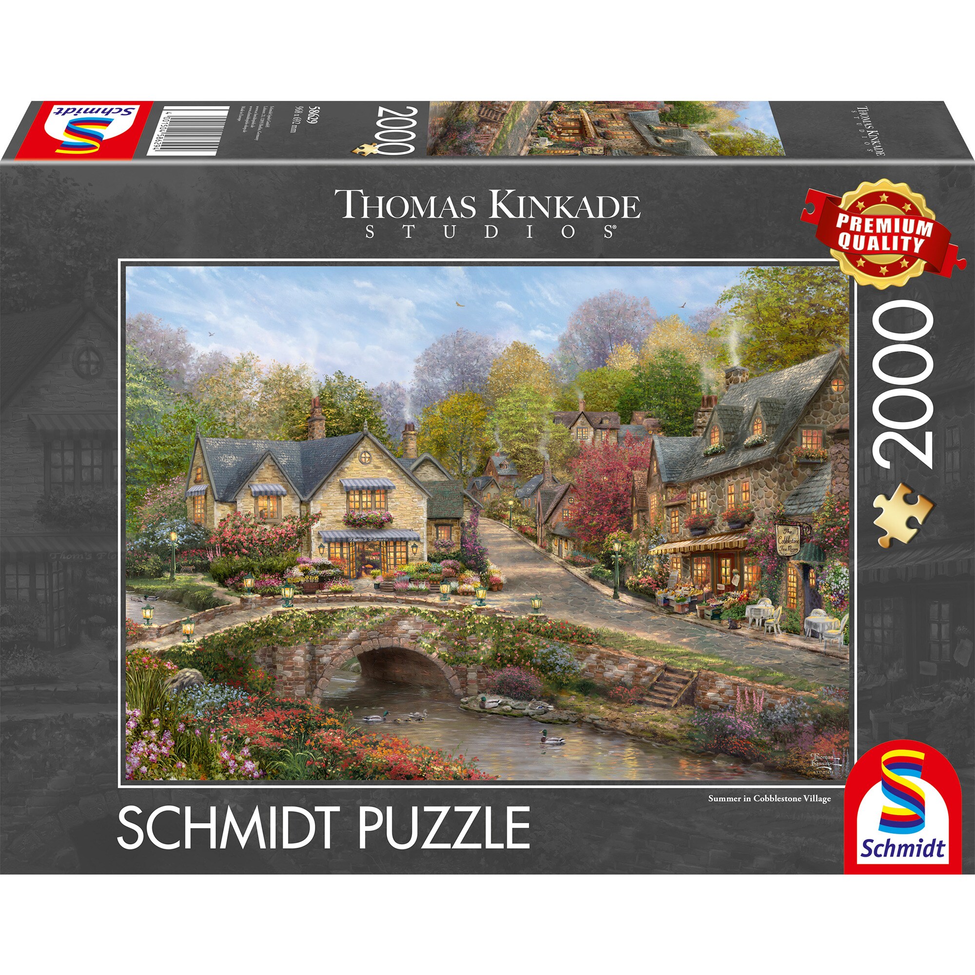 Schmidt Spiele Puzzle Thomas Kinkade Studios: Sommer in Cobblestone Village - Bild 1