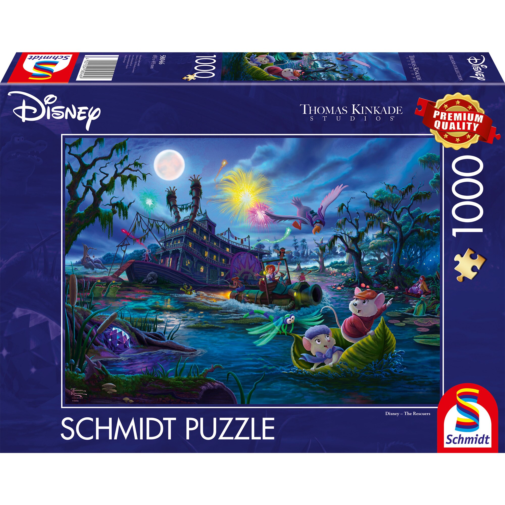 Schmidt Spiele Puzzle Thomas Kinkade Studios: Disney - The Rescuers - Bild 1
