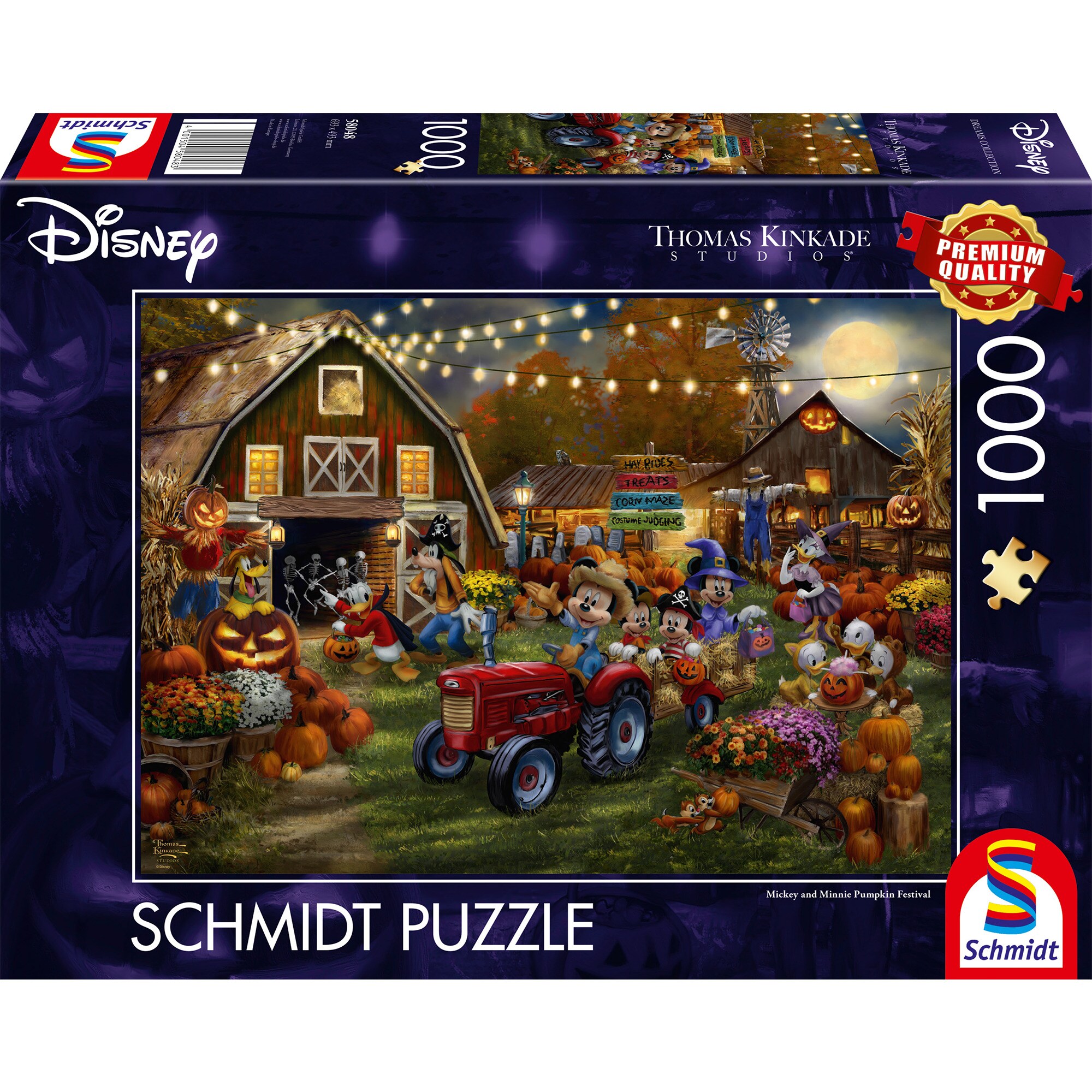 Schmidt Spiele Puzzle Thomas Kinkade Studios: Disney - Mickey & Minnie Pumpkin Festival - Bild 1