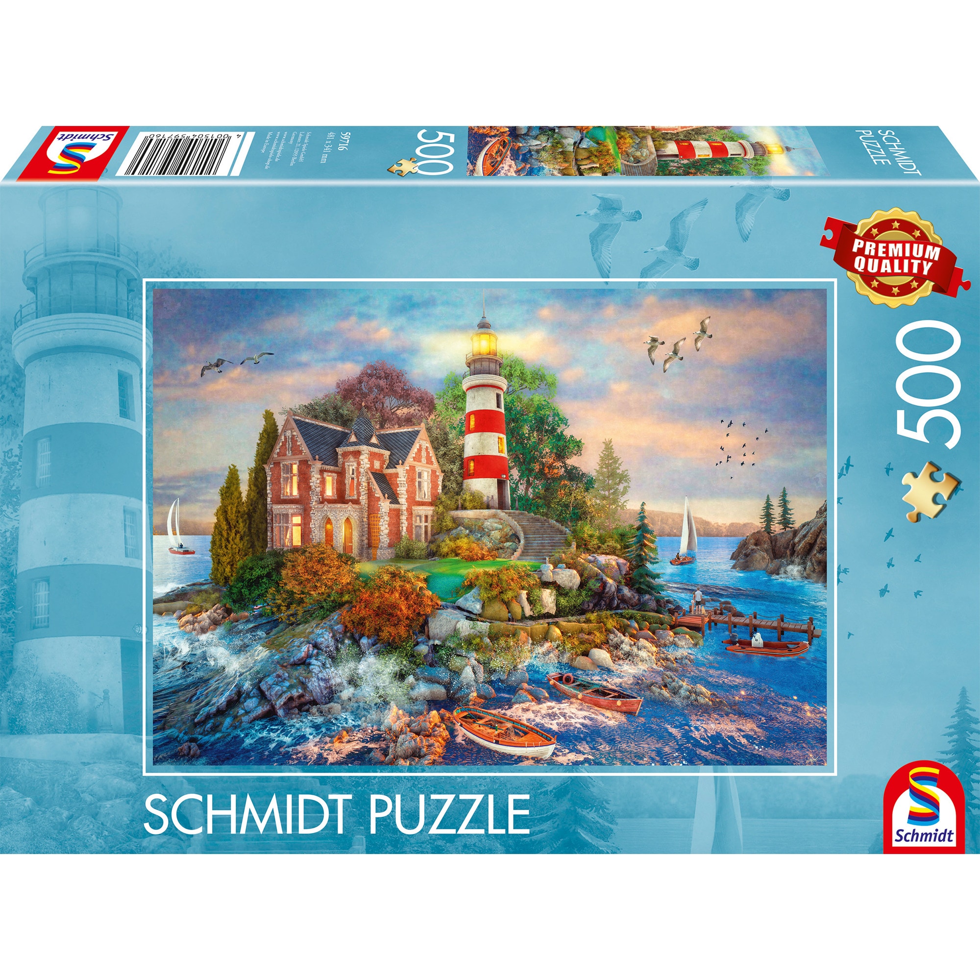 Schmidt Spiele Puzzle Leuchtturm am Felsen - Bild 1