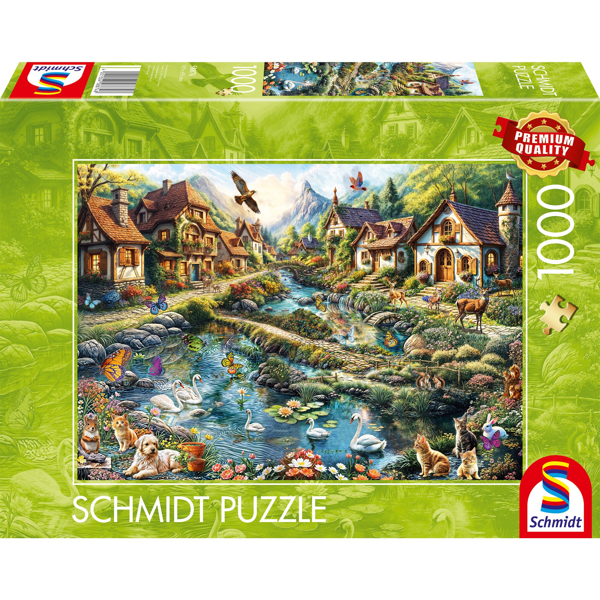 Schmidt Spiele Puzzle D&ouml;rfchen am Waldesrand - Bild 1