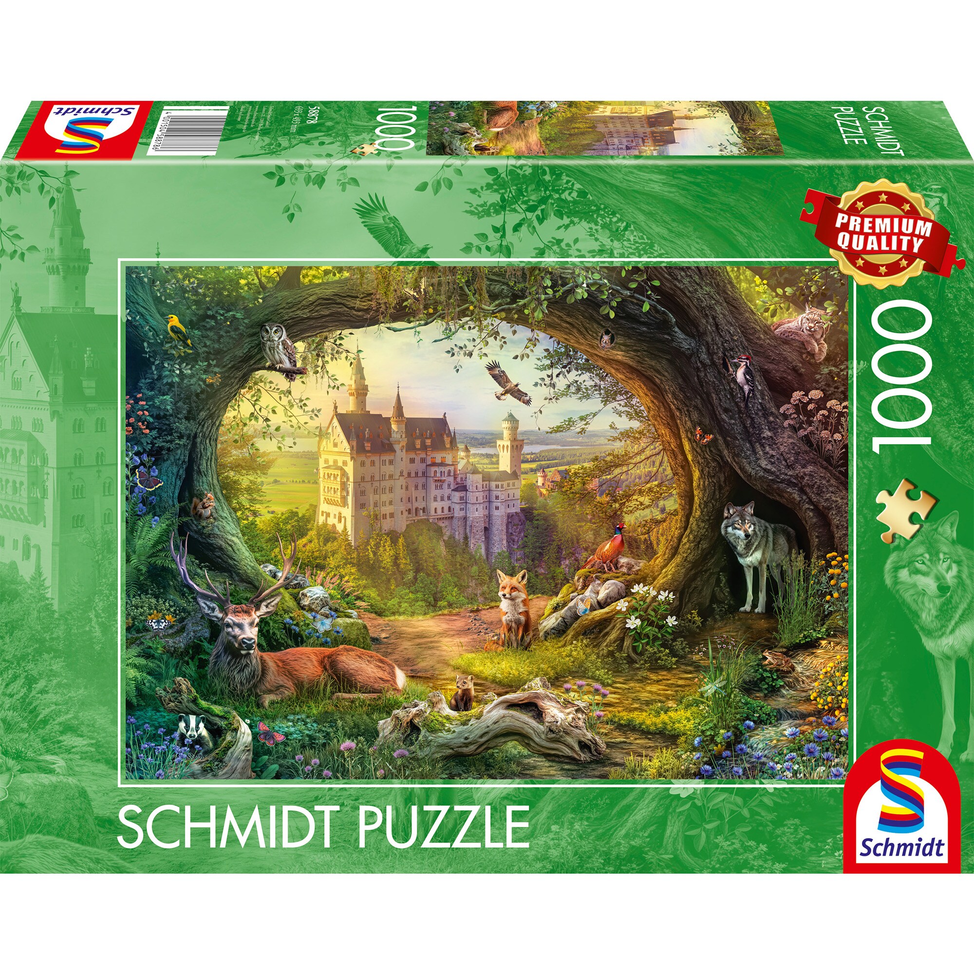 Schmidt Spiele Puzzle M&auml;rchenschloss und Waldzauber - Bild 1