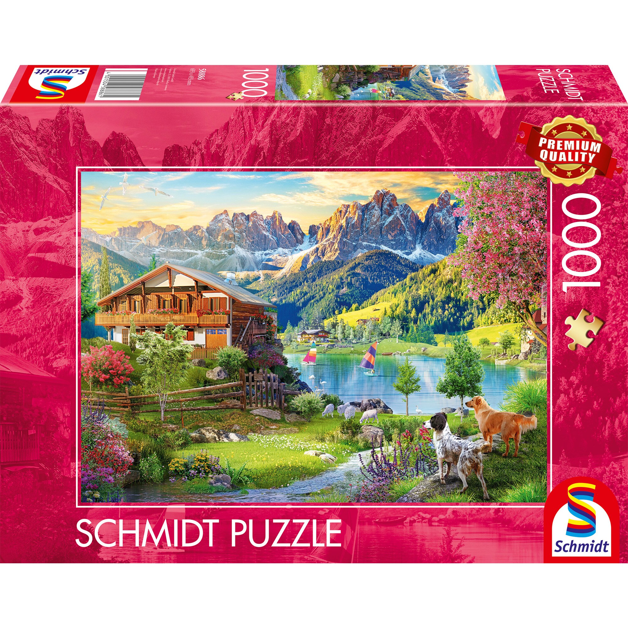Schmidt Spiele Puzzle Erholung in den Dolomiten - Bild 1