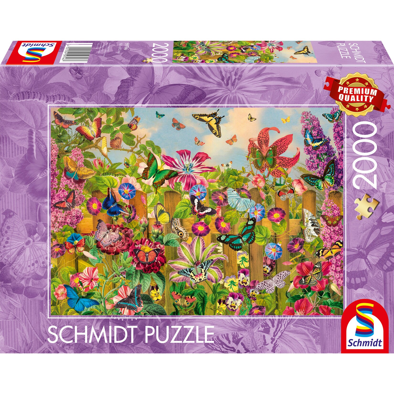 Schmidt Spiele Puzzle Wunderschöner Schmetterlingsgarten | 04001504597467