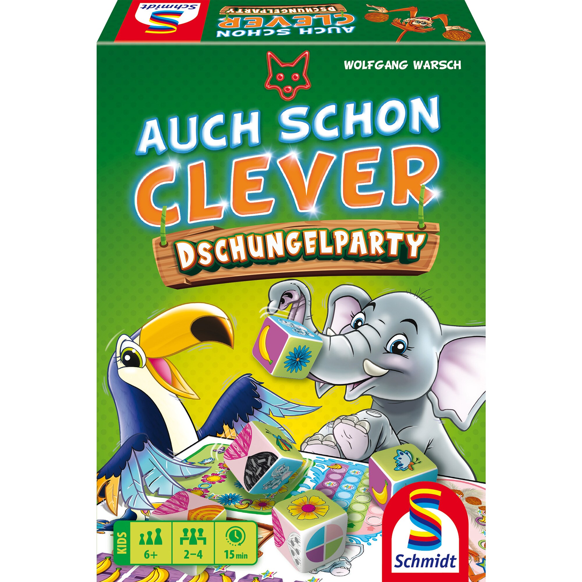 Schmidt Spiele Brettspiel Auch schon clever - Dschungelparty - Bild 1
