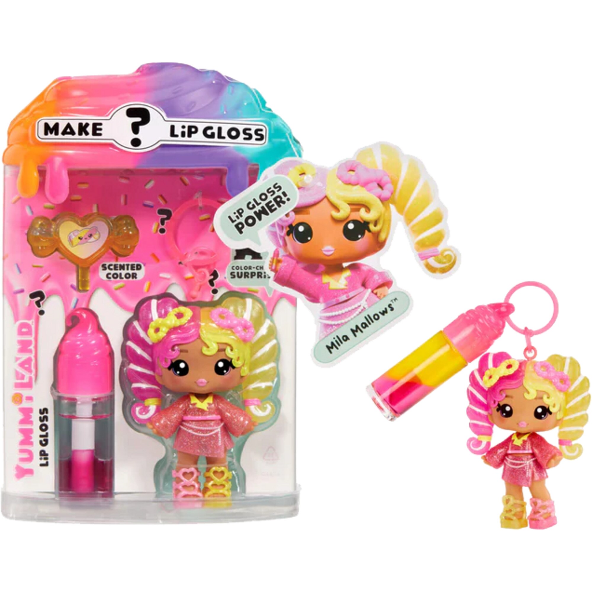MGA Entertainment Puppe Yummiland Lip Gloss Doll: Mystery Color Change - Mila Mallows - Bild 1