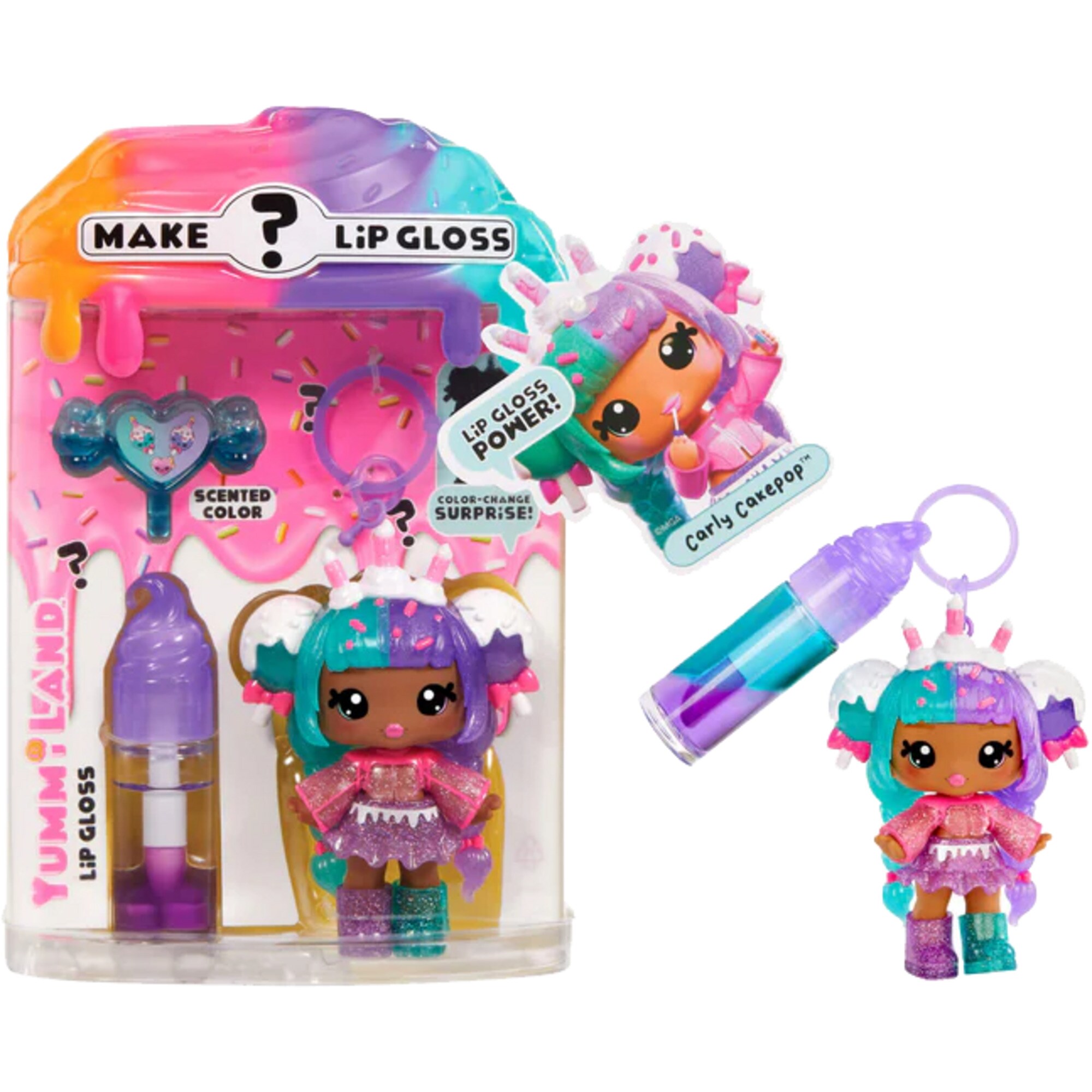 MGA Entertainment Puppe Yummiland Lip Gloss Doll: Mystery Color Change - Carly Cakepop - Bild 1
