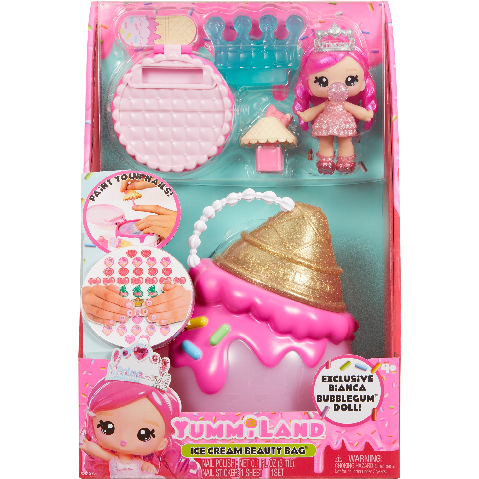 MGA Entertainment Basteln Yummiland Beauty Bag Playset + Lip Gloss Doll - Ice Cream Beauty Bag - Bild 1