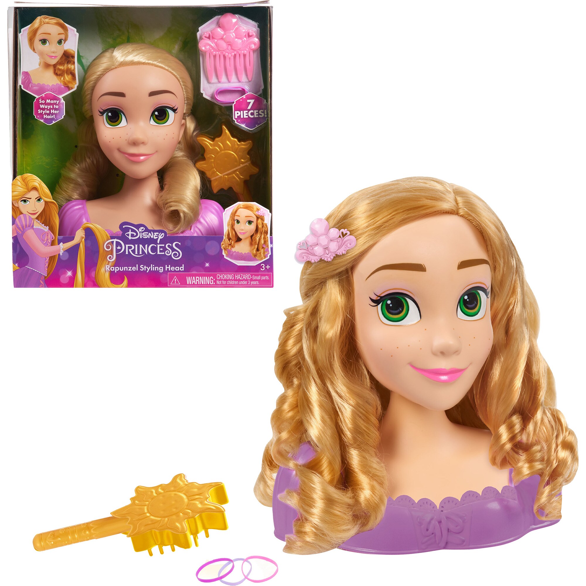Just Play Schmink- und Frisierkopf Disney Princess - Rapunzel Styling Head - Bild 1