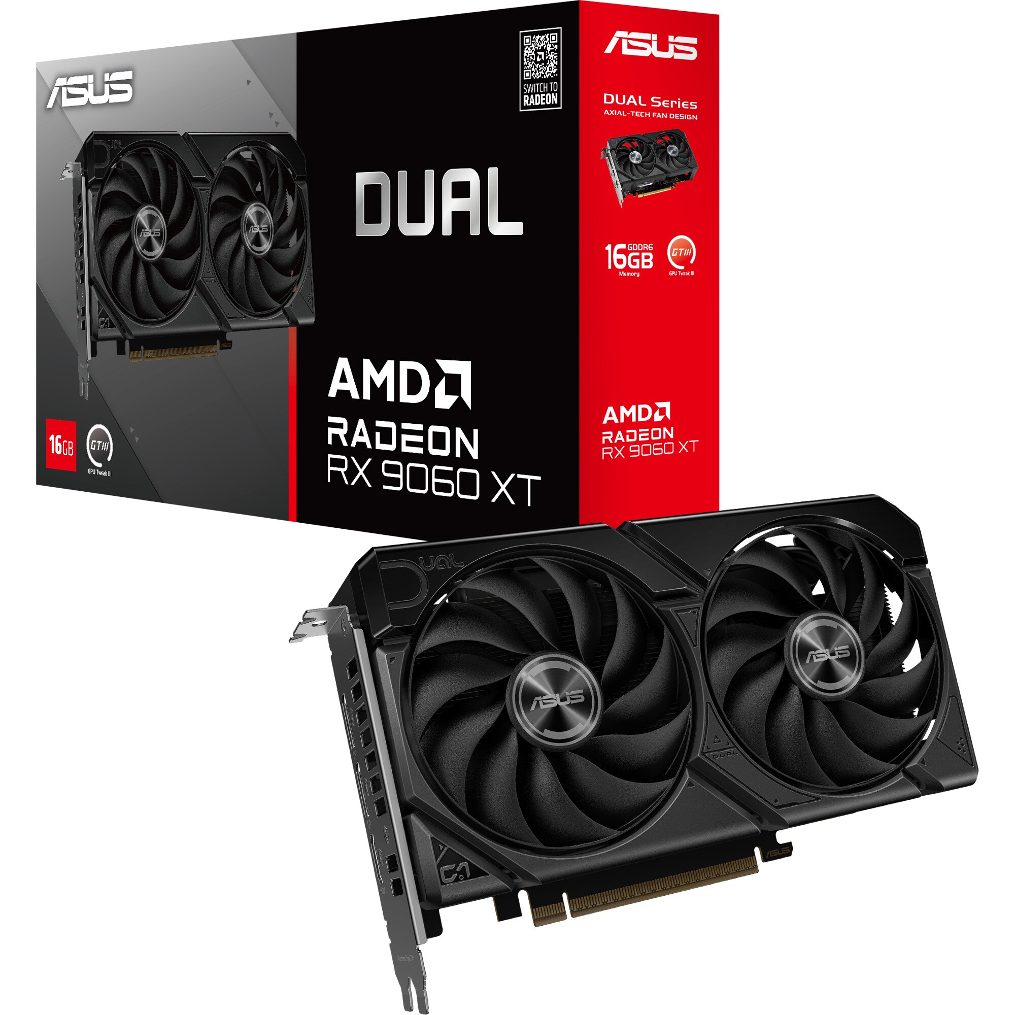 ASUS Grafikkarte Radeon RX 9060 XT DUAL 16GB - Bild 1