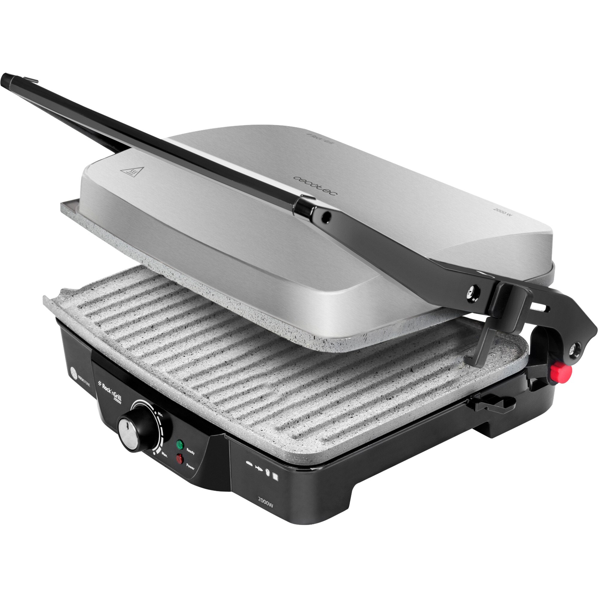 Cecotec Kontaktgrill Kontaktgrill Rock&rsquo;n Grill 2000 W - Bild 1