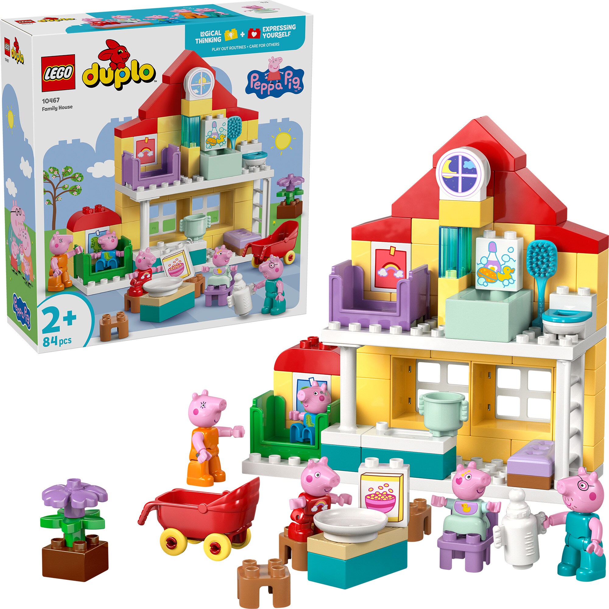 LEGO Konstruktionsspielzeug DUPLO Peppa Wutz Familienhaus - Bild 1