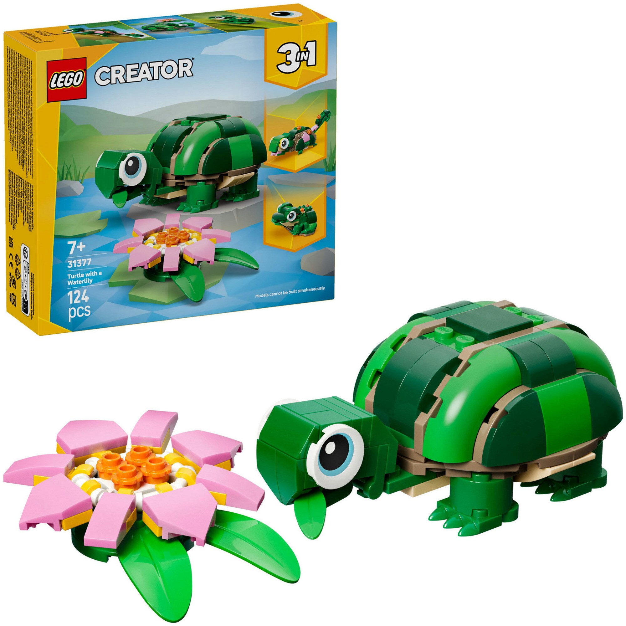LEGO Konstruktionsspielzeug Creator 3-in-1 Schildkr&ouml;te mit Seerose - Bild 1