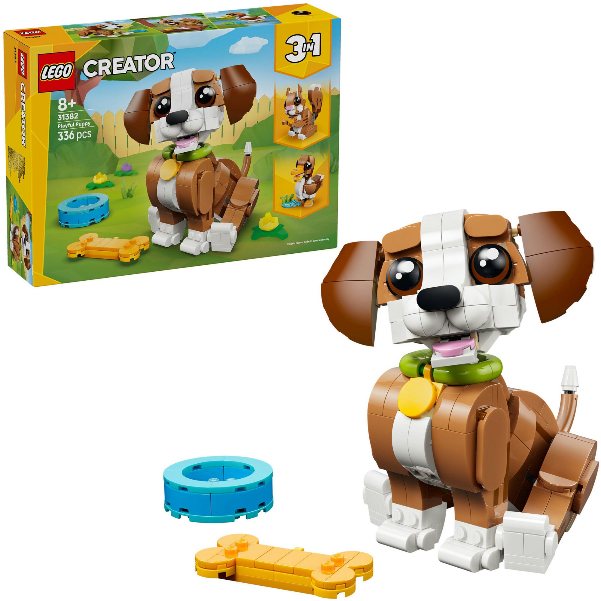 LEGO Konstruktionsspielzeug Creator 3-in-1 Niedliche Tiere: Verspielter Welpe - Bild 1