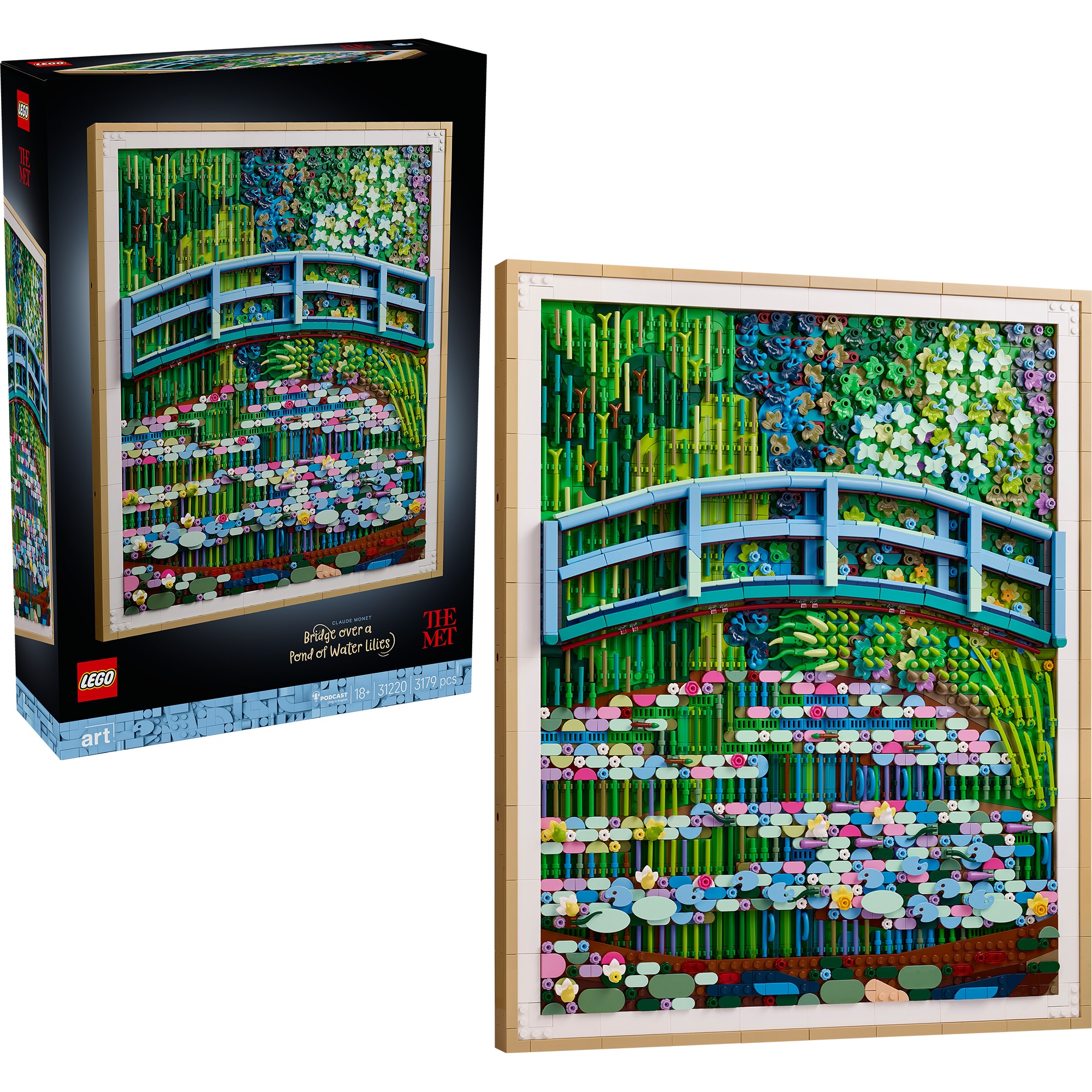 LEGO Konstruktionsspielzeug Art Claude Monet - Br&uuml;cke &uuml;ber einen Seerosenteich - Bild 1