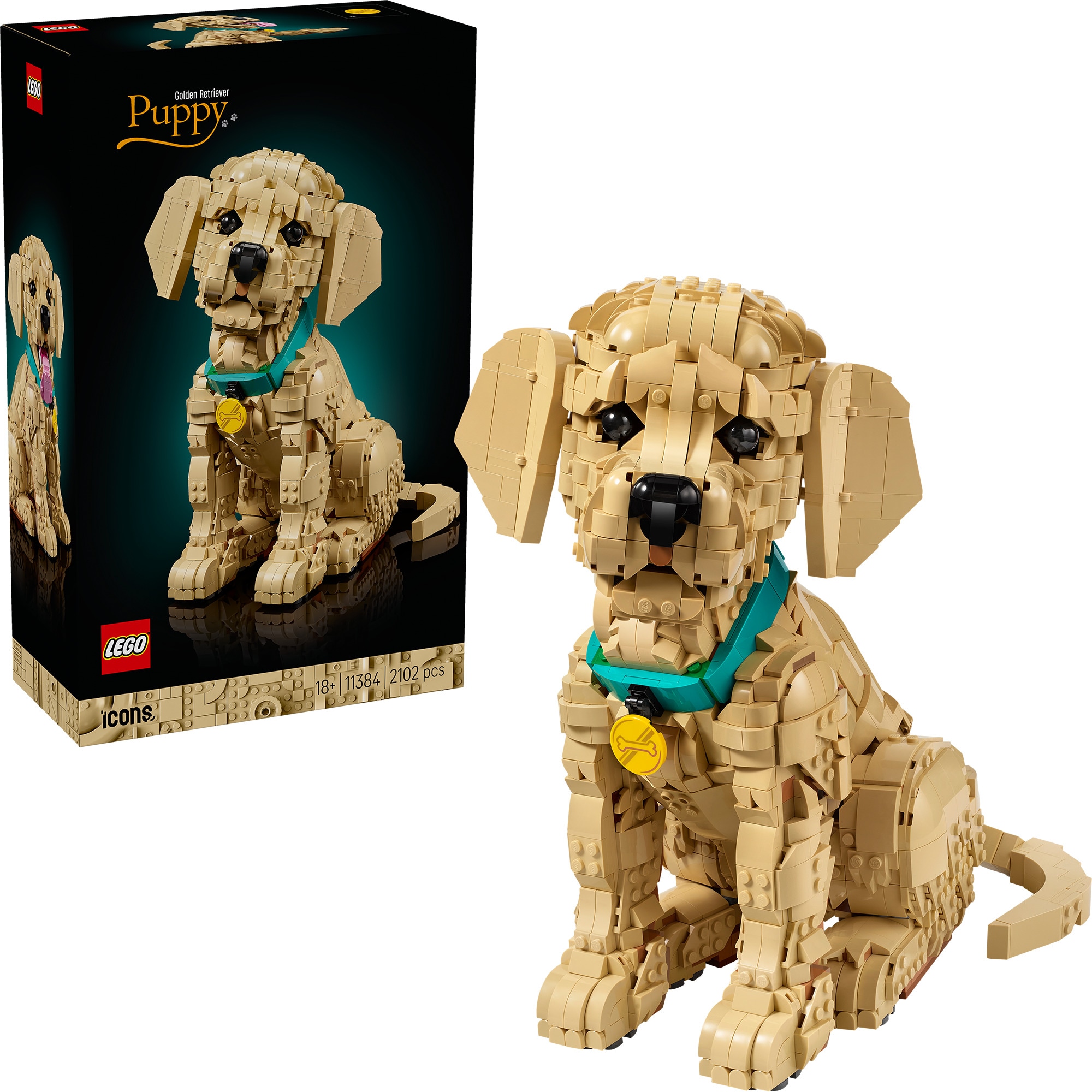 LEGO Konstruktionsspielzeug Icons Golden Retriever Welpe - Bild 1