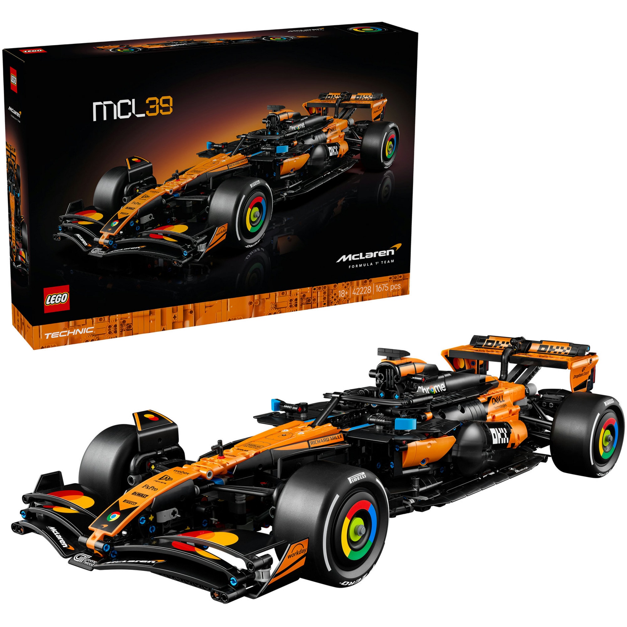 LEGO Konstruktionsspielzeug Technic McLaren MCL39 F1 Rennwagen - Bild 1