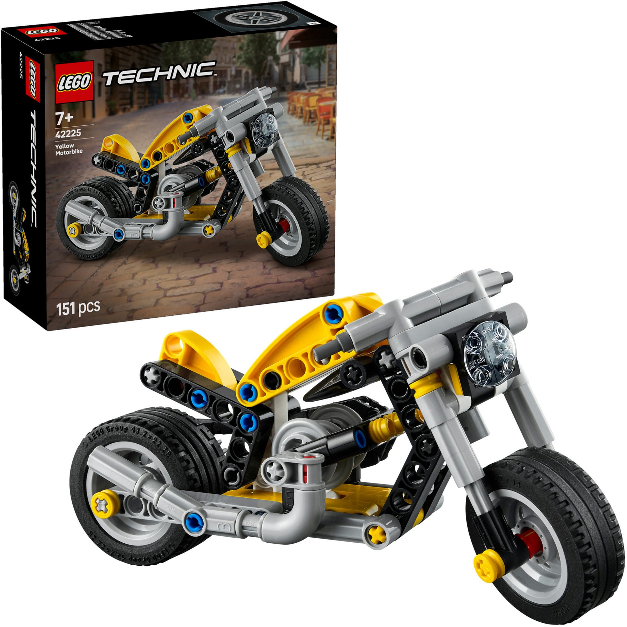 LEGO Konstruktionsspielzeug Technic Gelbes Motorrad - Bild 1