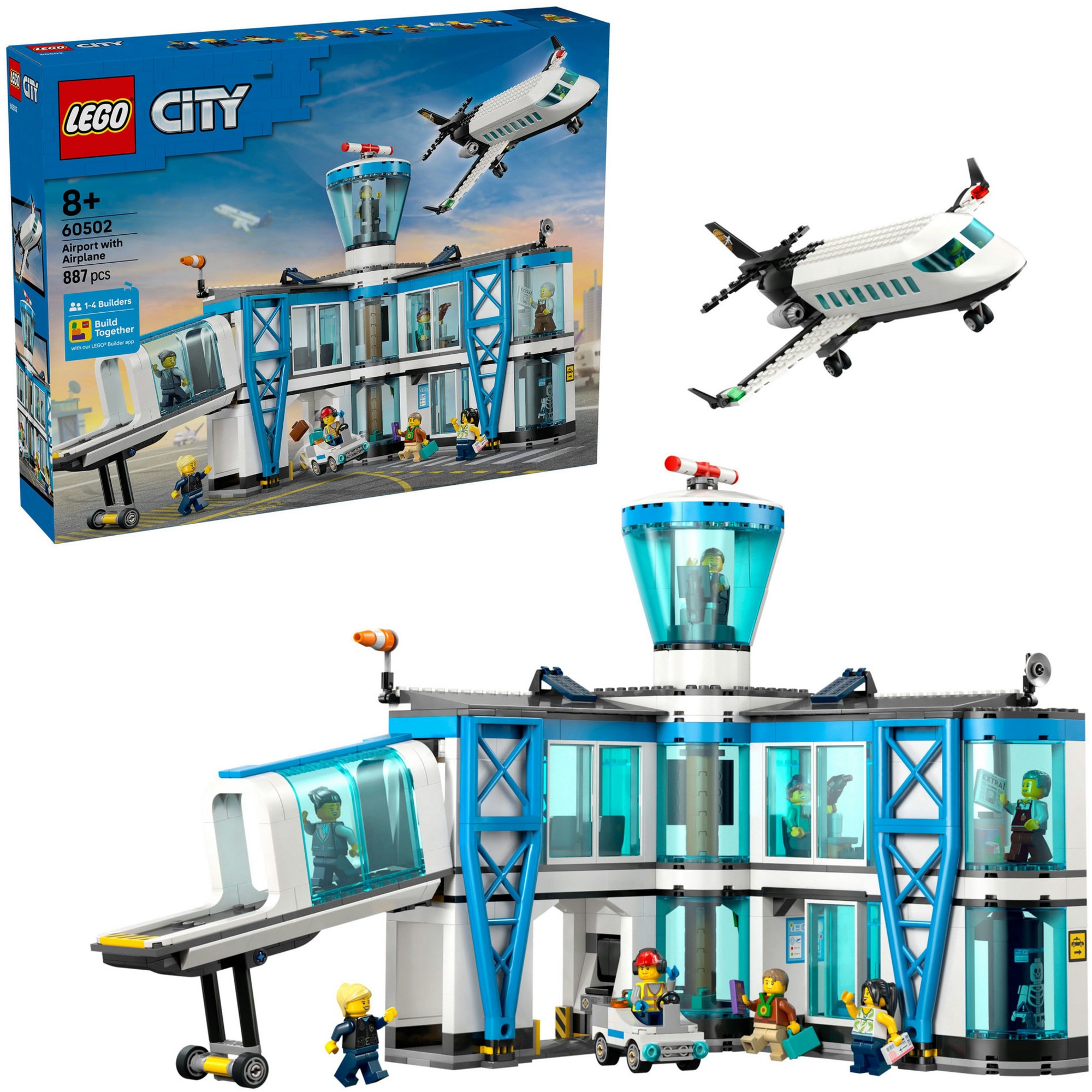 LEGO Konstruktionsspielzeug City Flughafen mit Flugzeug - Bild 1