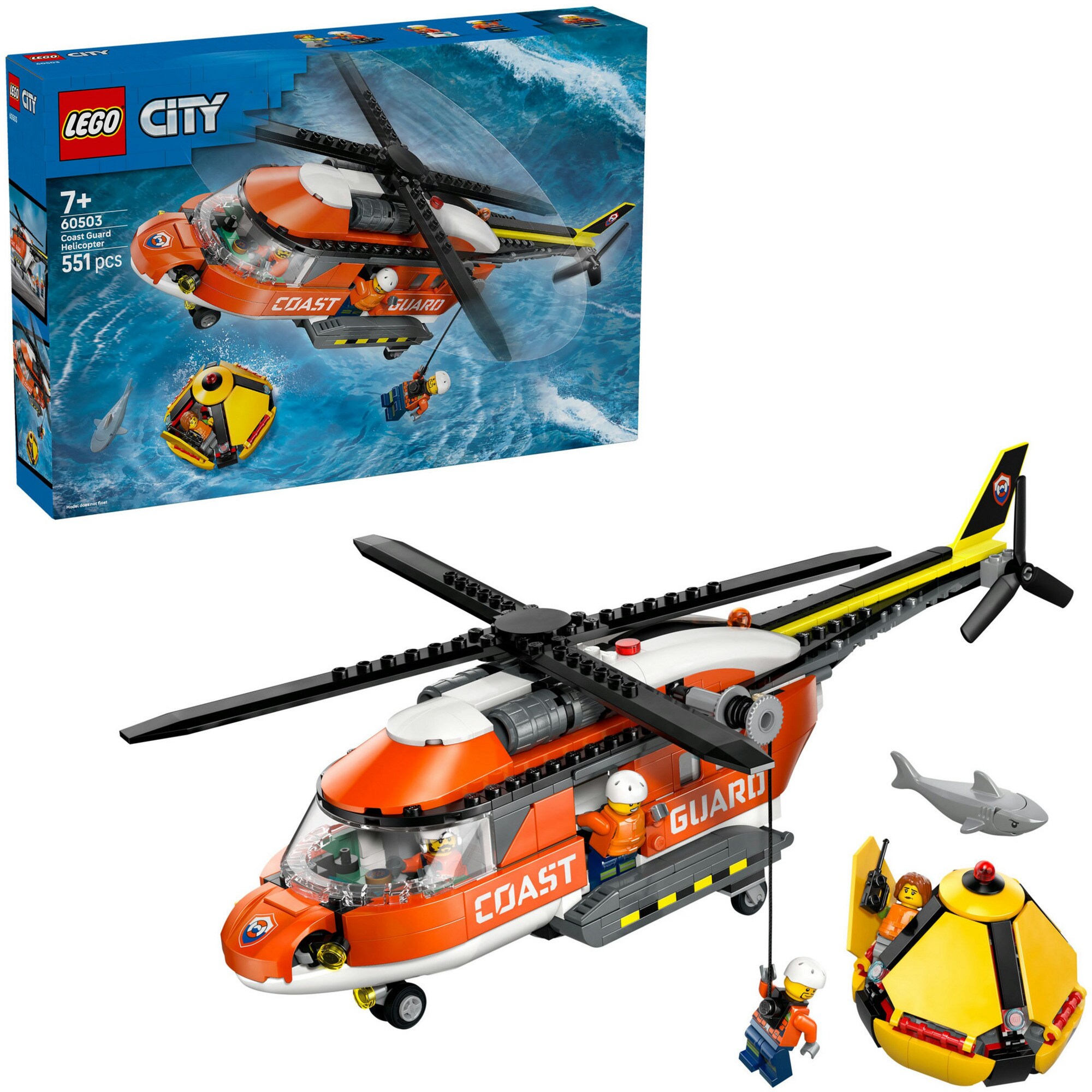 LEGO Konstruktionsspielzeug City Hubschrauber der K&uuml;stenwache - Bild 1