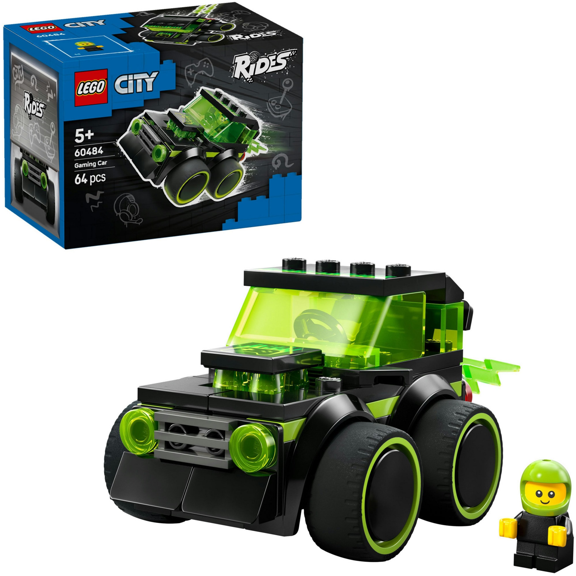 LEGO Konstruktionsspielzeug City Coole Flitzer - Gaming-Rennauto - Bild 1