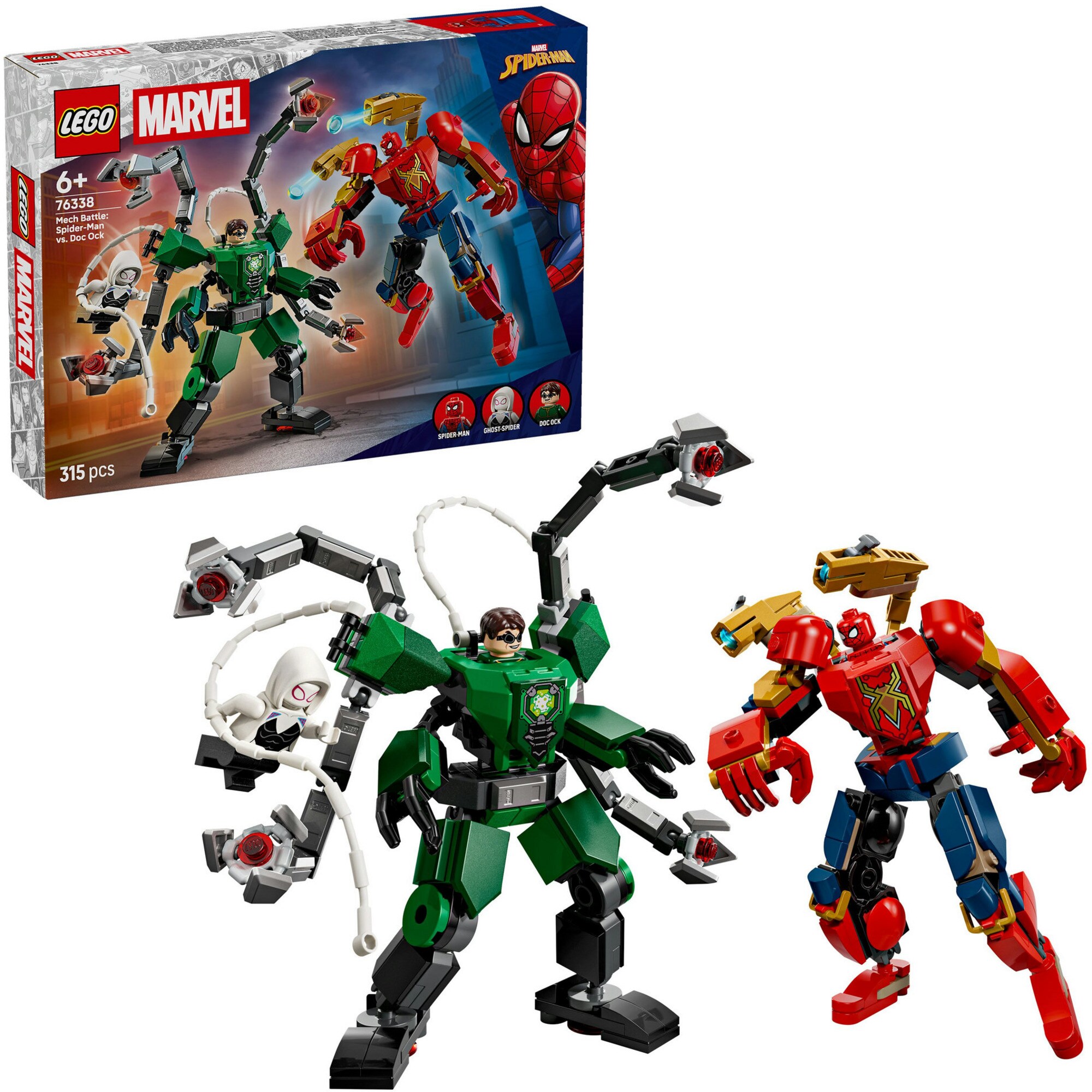 LEGO Konstruktionsspielzeug Marvel Super Heroes Mech-Duell: Spider-Man vs. Doc Ock - Bild 1