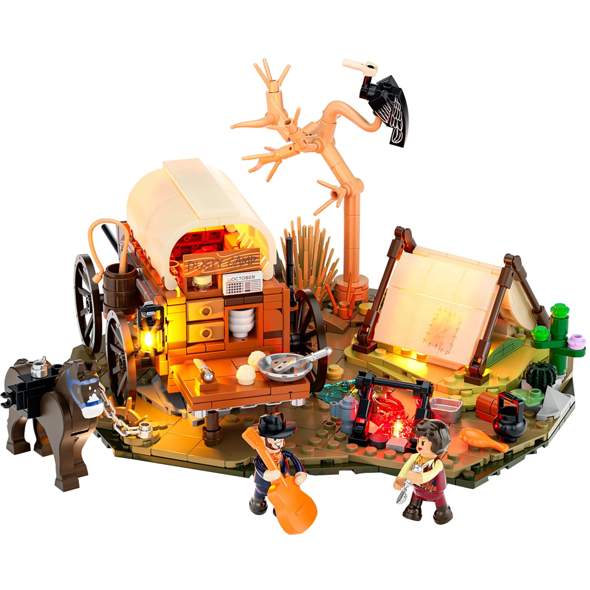 Lumibricks Konstruktionsspielzeug Cowboy-Camp - Bild 1