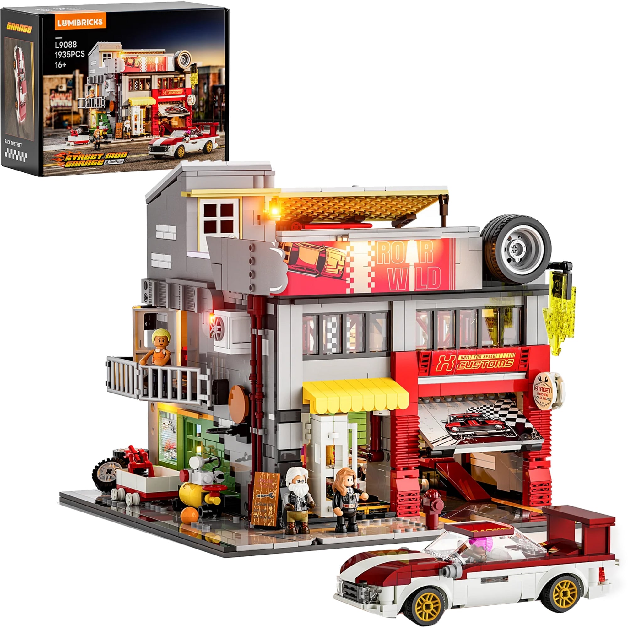 Lumibricks Konstruktionsspielzeug Street MOD Garage - Bild 1