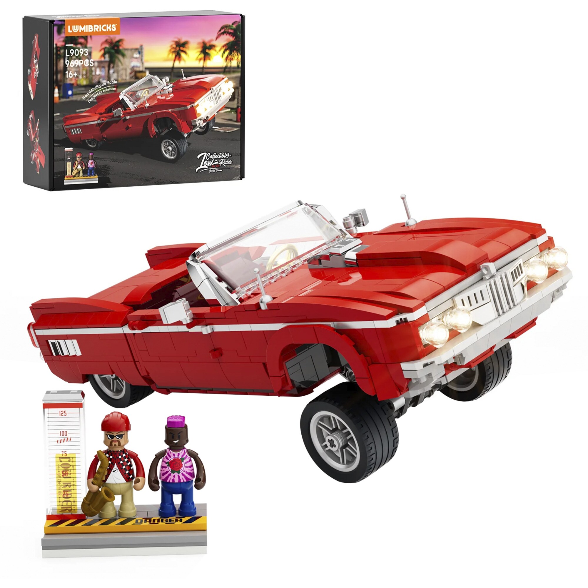 Lumibricks Konstruktionsspielzeug Low Rider - Big Red - Bild 1