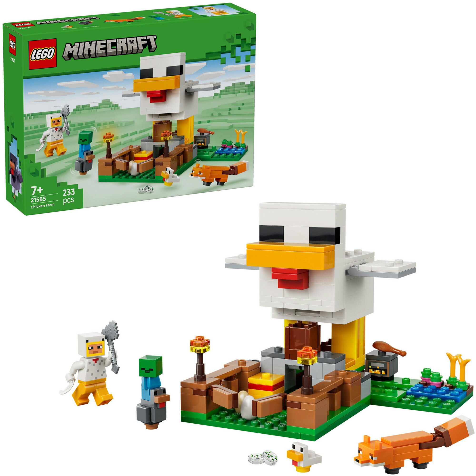 LEGO Konstruktionsspielzeug Minecraft H&uuml;hnerfarm - Bild 1