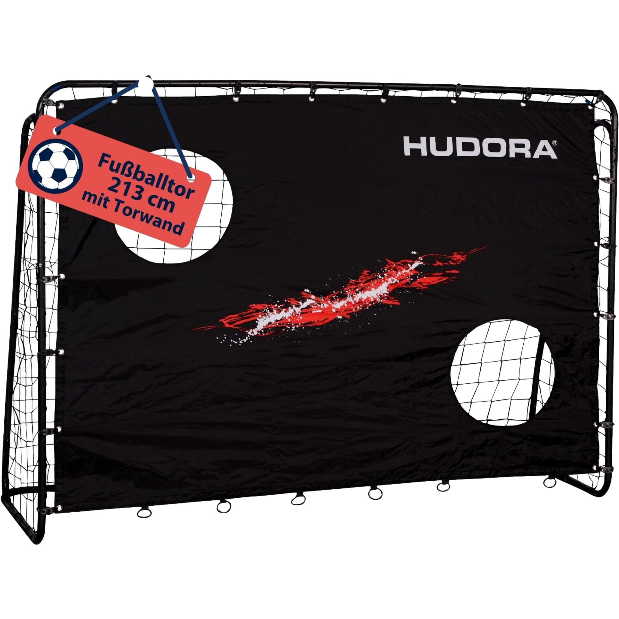 Hudora Fu&szlig;balltor Fu&szlig;balltor Trainer mit Torwand - Bild 1