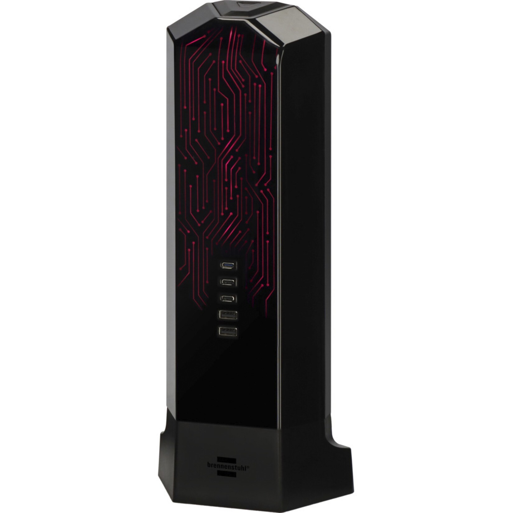 Brennenstuhl Steckdosenleiste Gaming Tower 9fach RGB Light | 04007123691463