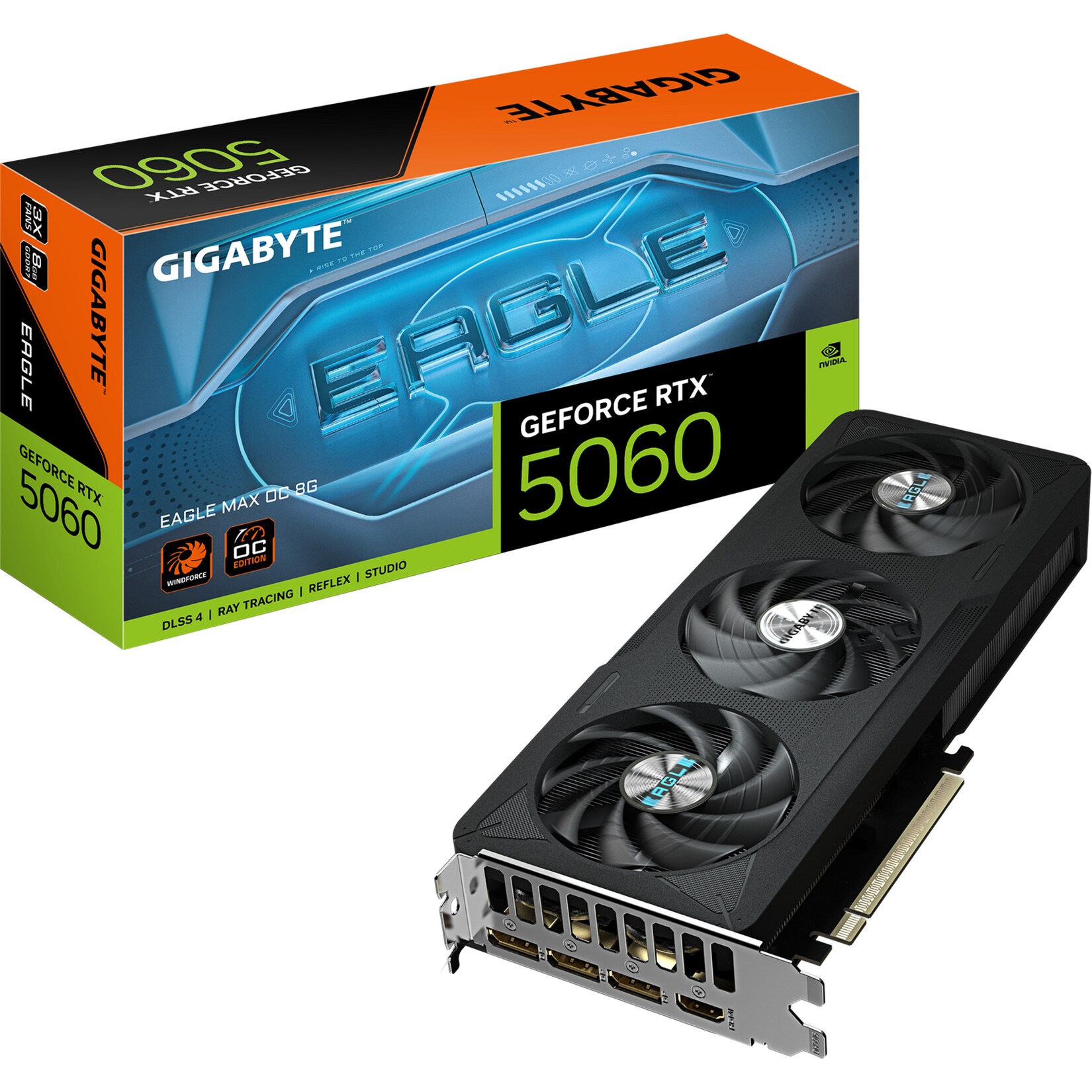 GIGABYTE Grafikkarte GeForce RTX 5060 EAGLE MAX OC 8G | 04719331356729