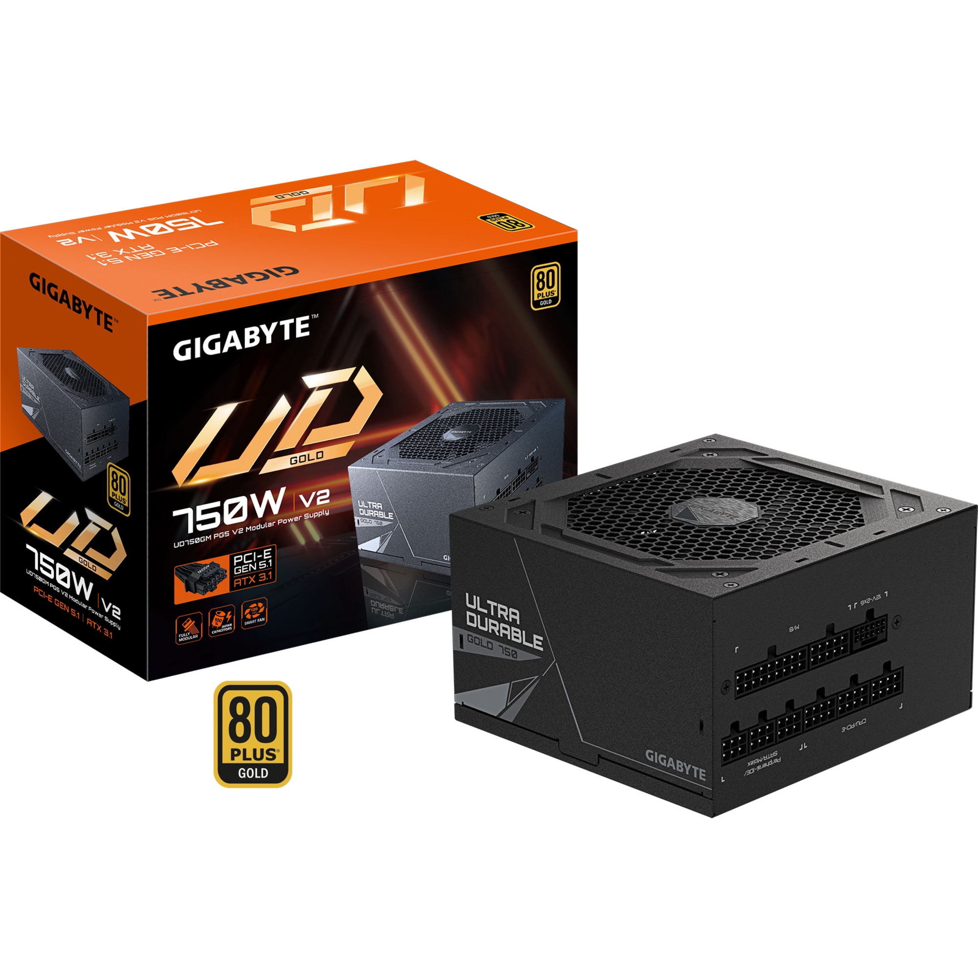 GIGABYTE PC-Netzteil GP-UD750GM PG5 V2 750W - Bild 1