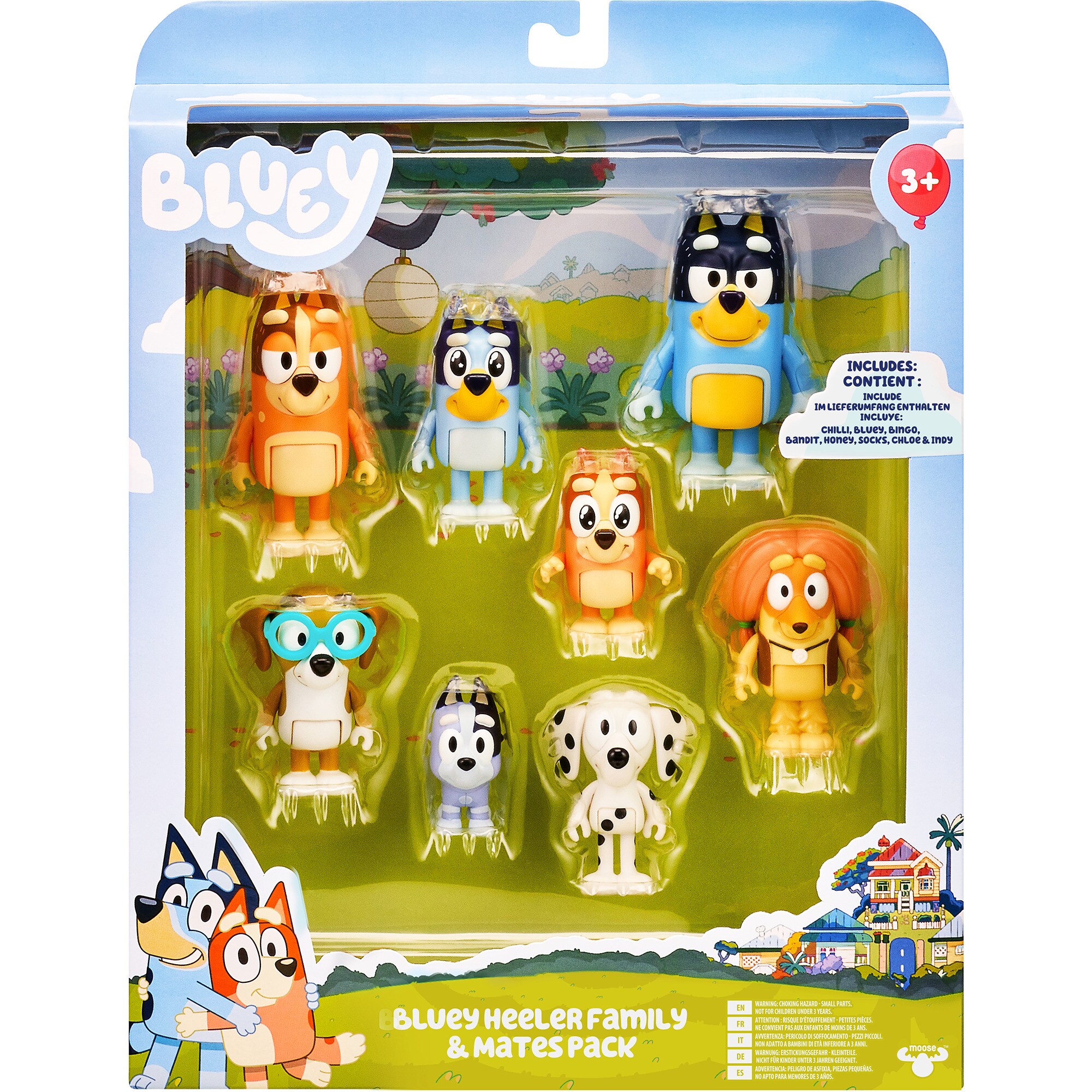 Moose Toys Ltd. Spielgeb&auml;ude Bluey - 8-Figuren Mega-Pack - Bild 1