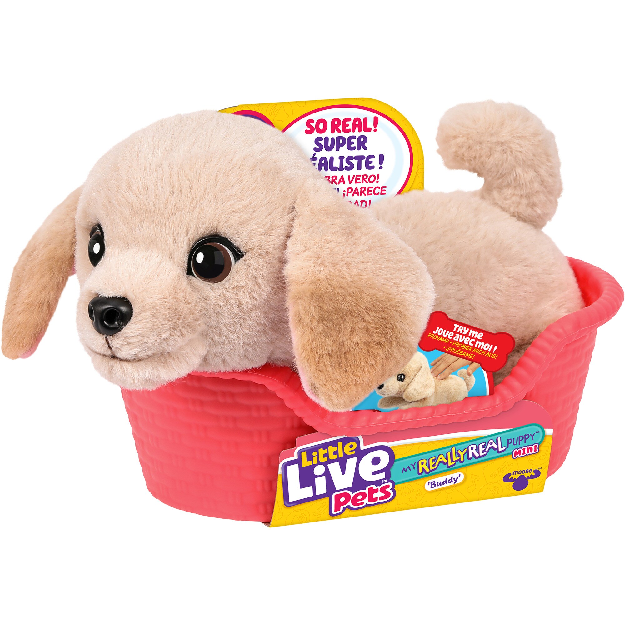 Moose Toys Ltd. Kuscheltier Little Live Pets My Really Real S2 Puppy Mini - Buddy - Bild 1