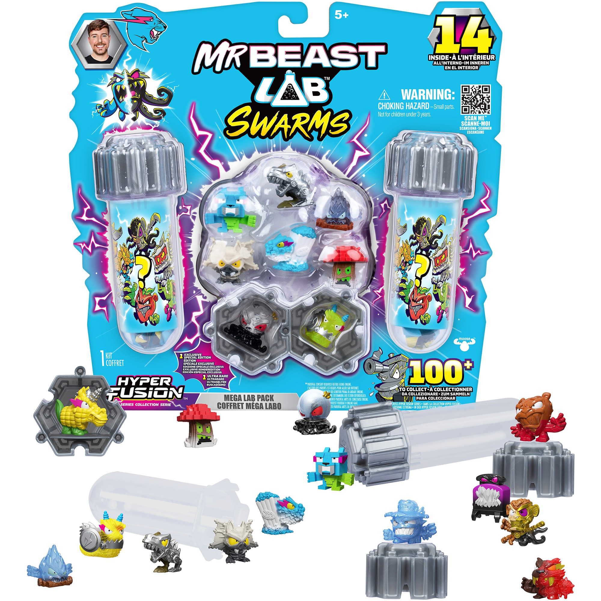 Moose Toys Ltd. Spielfigur MrBeast Lab Swarms S3 Mega Lab 14 Pack - Avalanche Globe - Bild 1