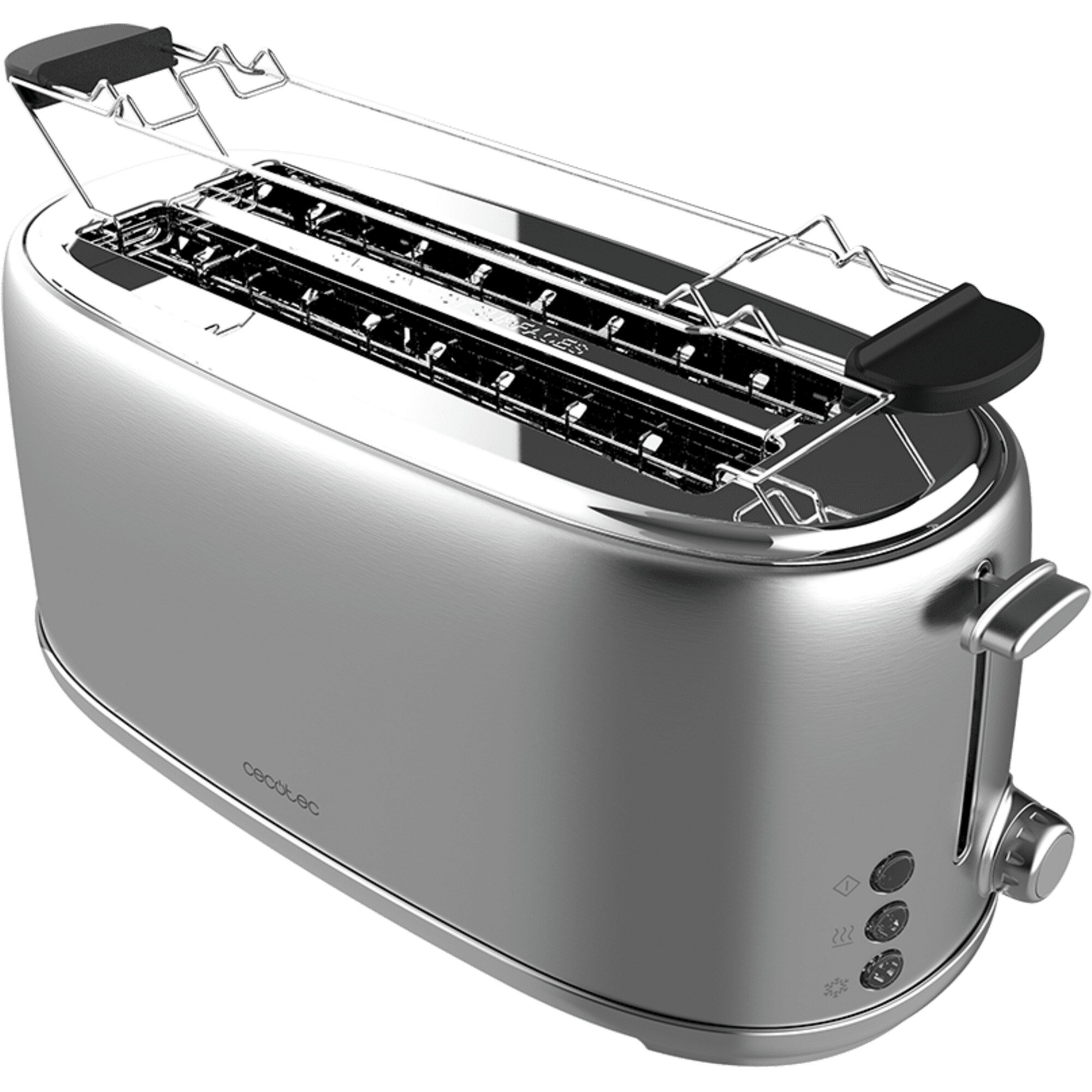 Cecotec Toaster Langschlitz-Toaster Toast&Taste 1600 Retro Double Inox - Bild 1