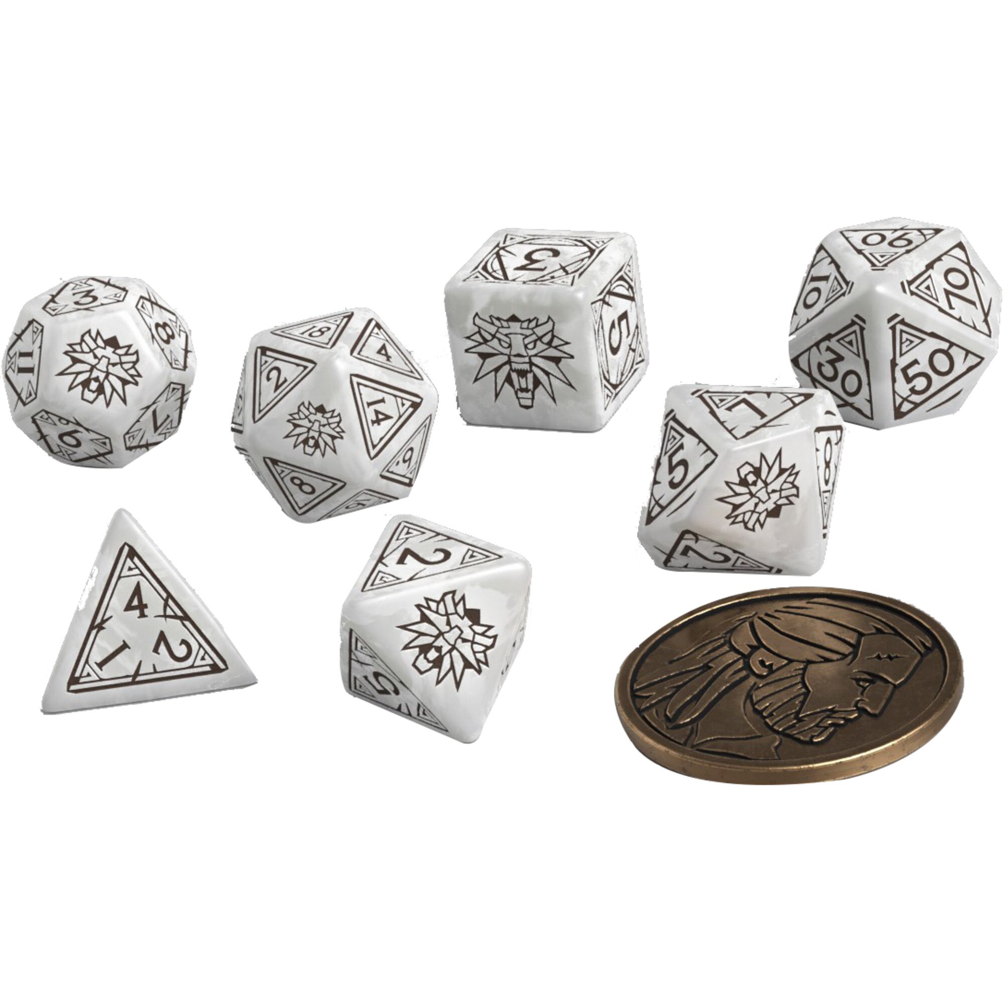 Pegasus W&uuml;rfel The Witcher Dice Set: Geralt - The White Wolf - Bild 1