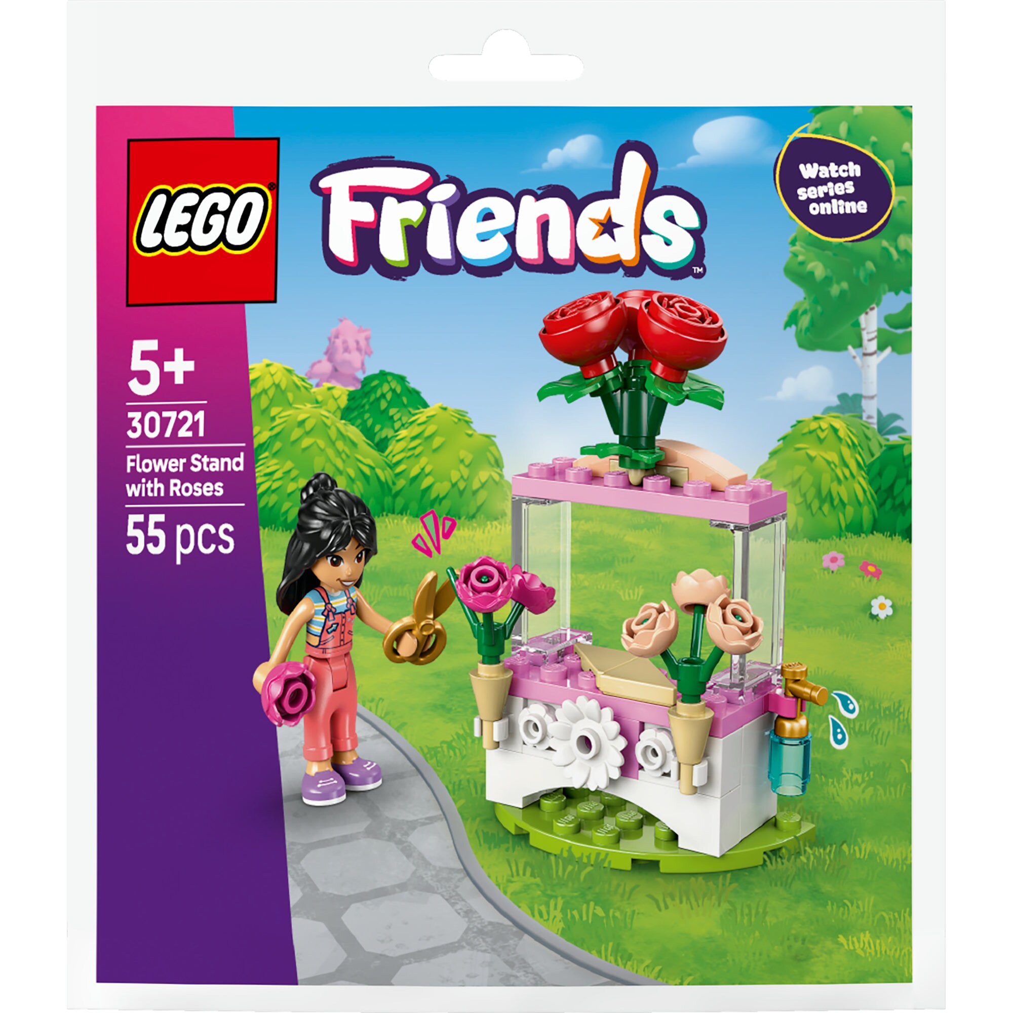 LEGO Konstruktionsspielzeug Friends Blumenstand mit Rosen - Bild 1
