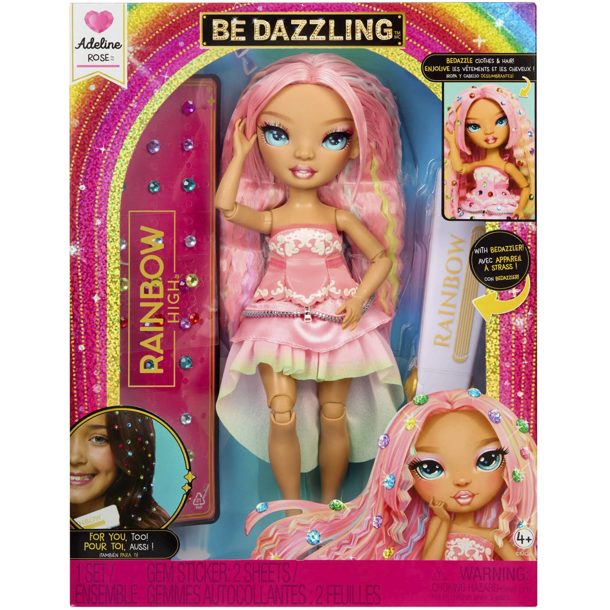 MGA Entertainment Puppe Rainbow High Be Dazzling Fashion Dolls - Adeline Rose - Bild 1