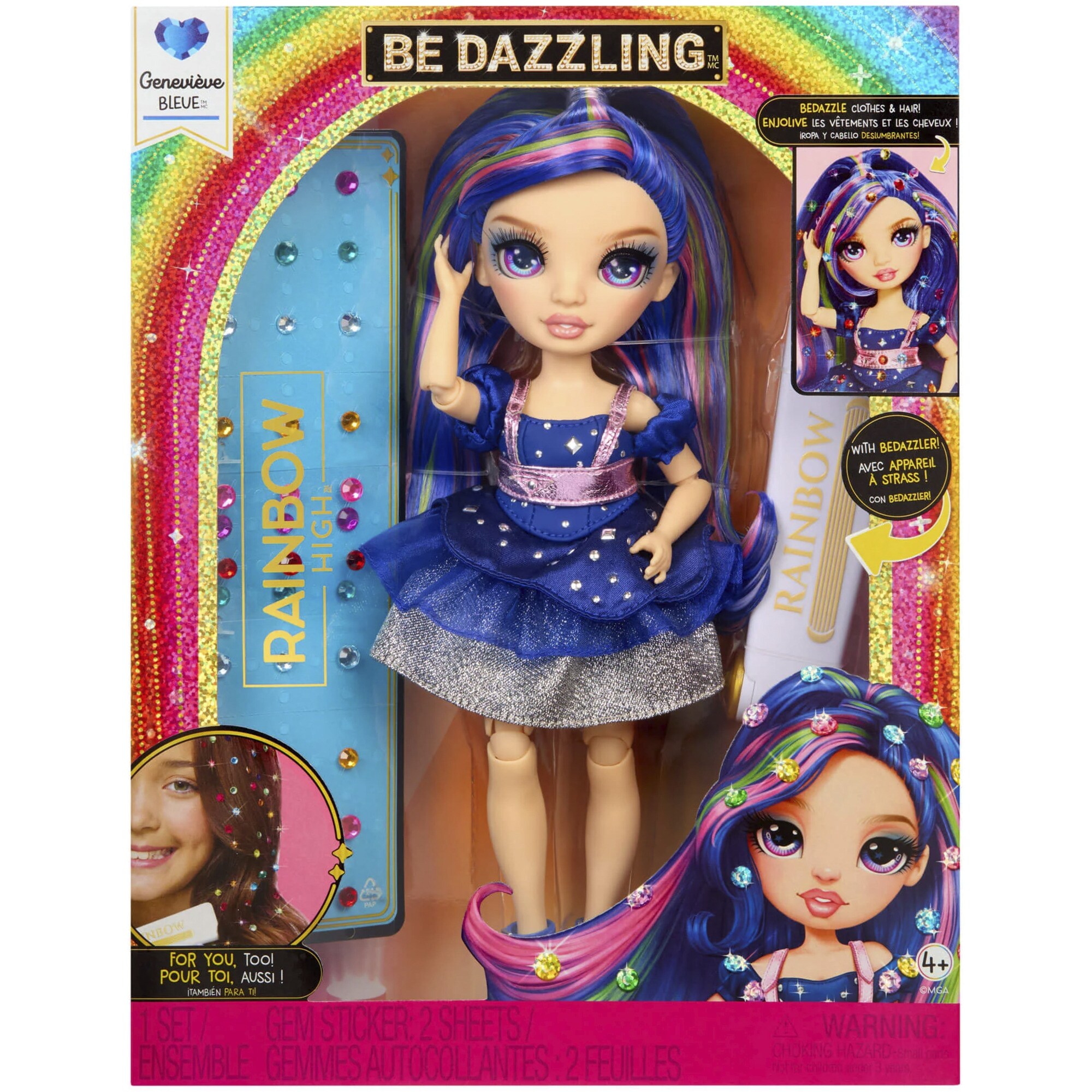 MGA Entertainment Puppe Rainbow High Be Dazzling Fashion Dolls - Genevieve Bleue - Bild 1