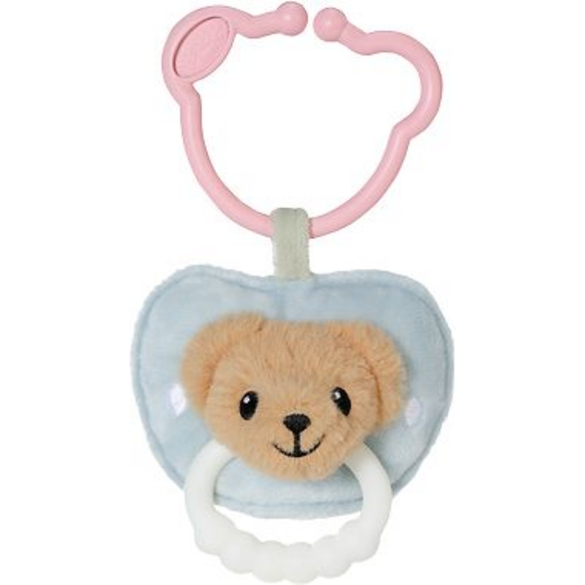 ZAPF Creation Bei&szlig;ring Schnuller f&uuml;r Babys BABY born mit Bei&szlig;ring und Clip Teddy-Design waschbar - Bild 1