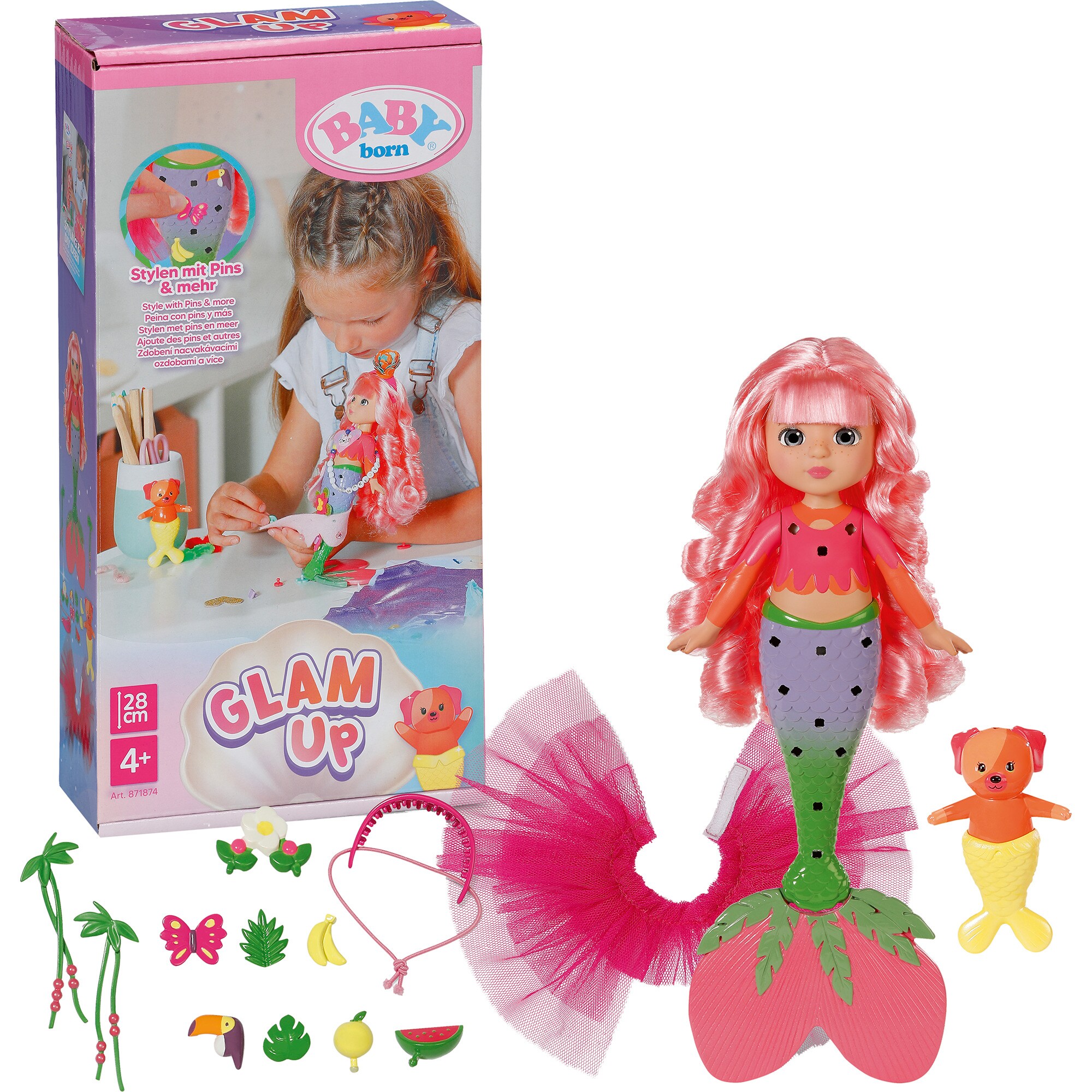 ZAPF Creation Puppe Baby born Glam Up Sunshine - Bild 1