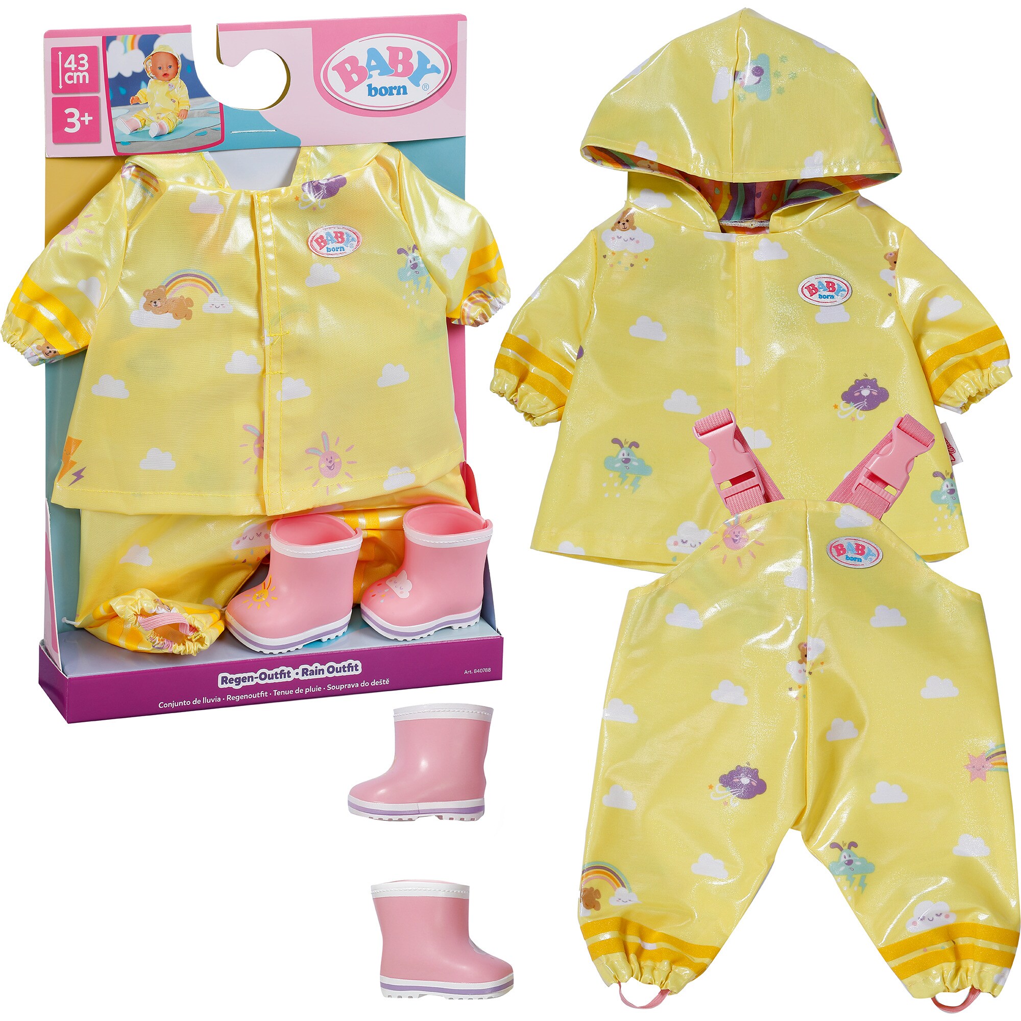 ZAPF Creation Puppenzubeh&ouml;r BABY born&reg; Regen-Outfit 43cm - Bild 1