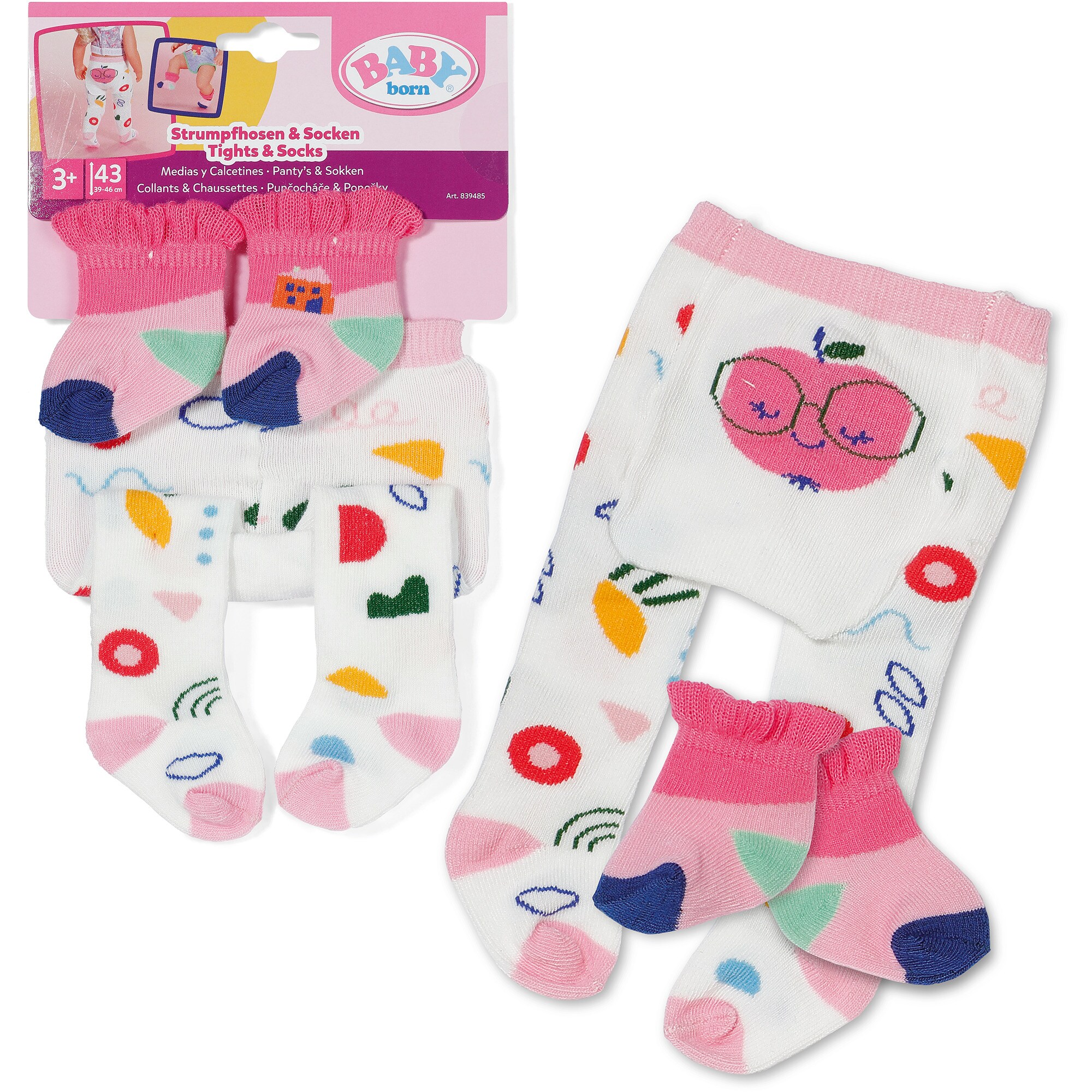ZAPF Creation Puppenzubeh&ouml;r BABY born&reg; Strumpfhose & Socken 43cm - Bild 1